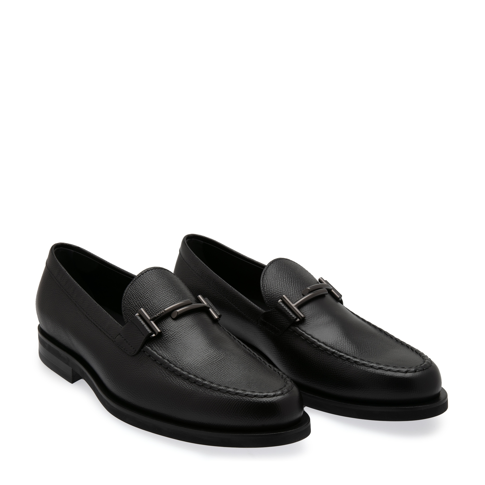 

Leather dress loafers, Black
