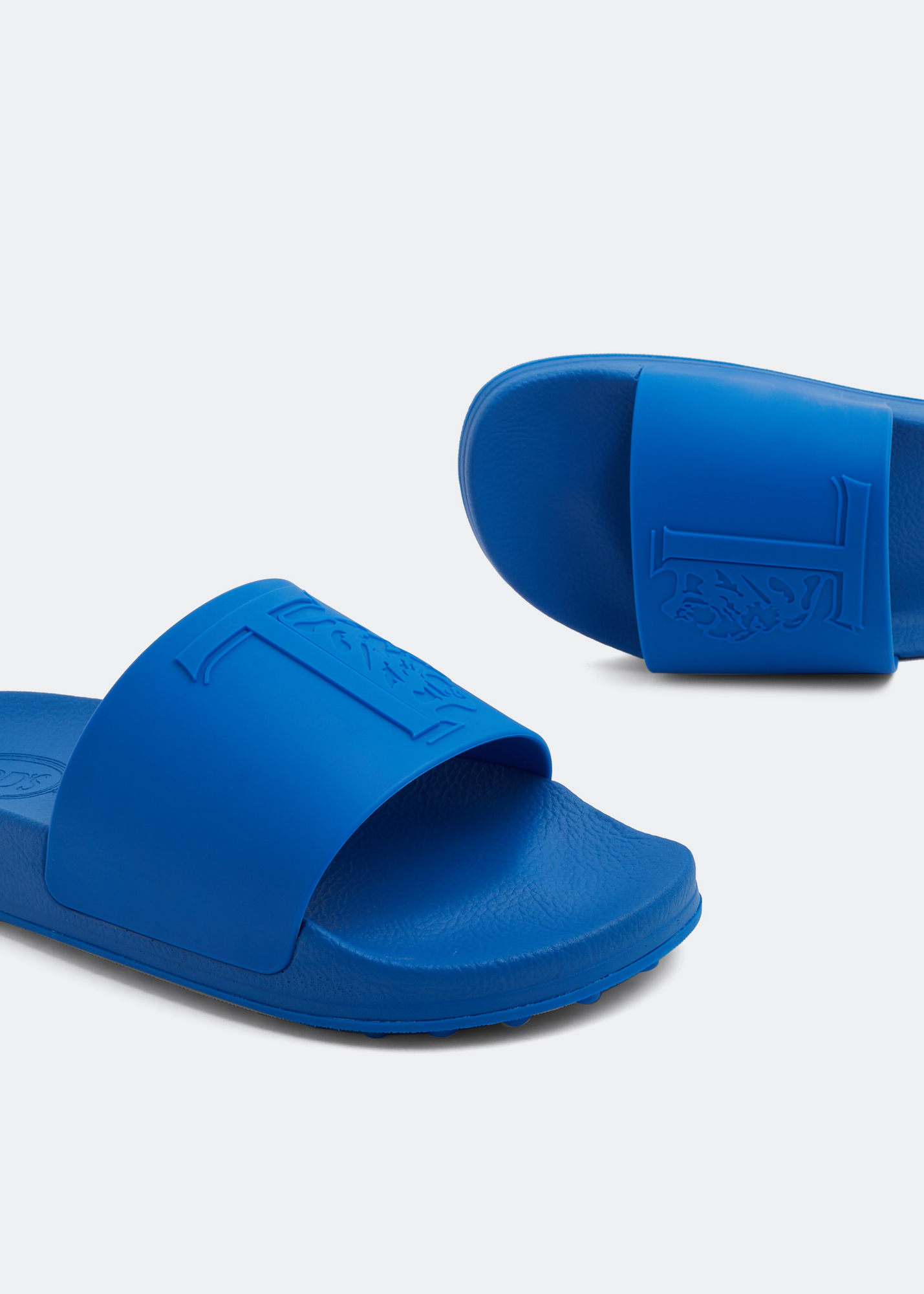 

Monogram rubber slides, Blue