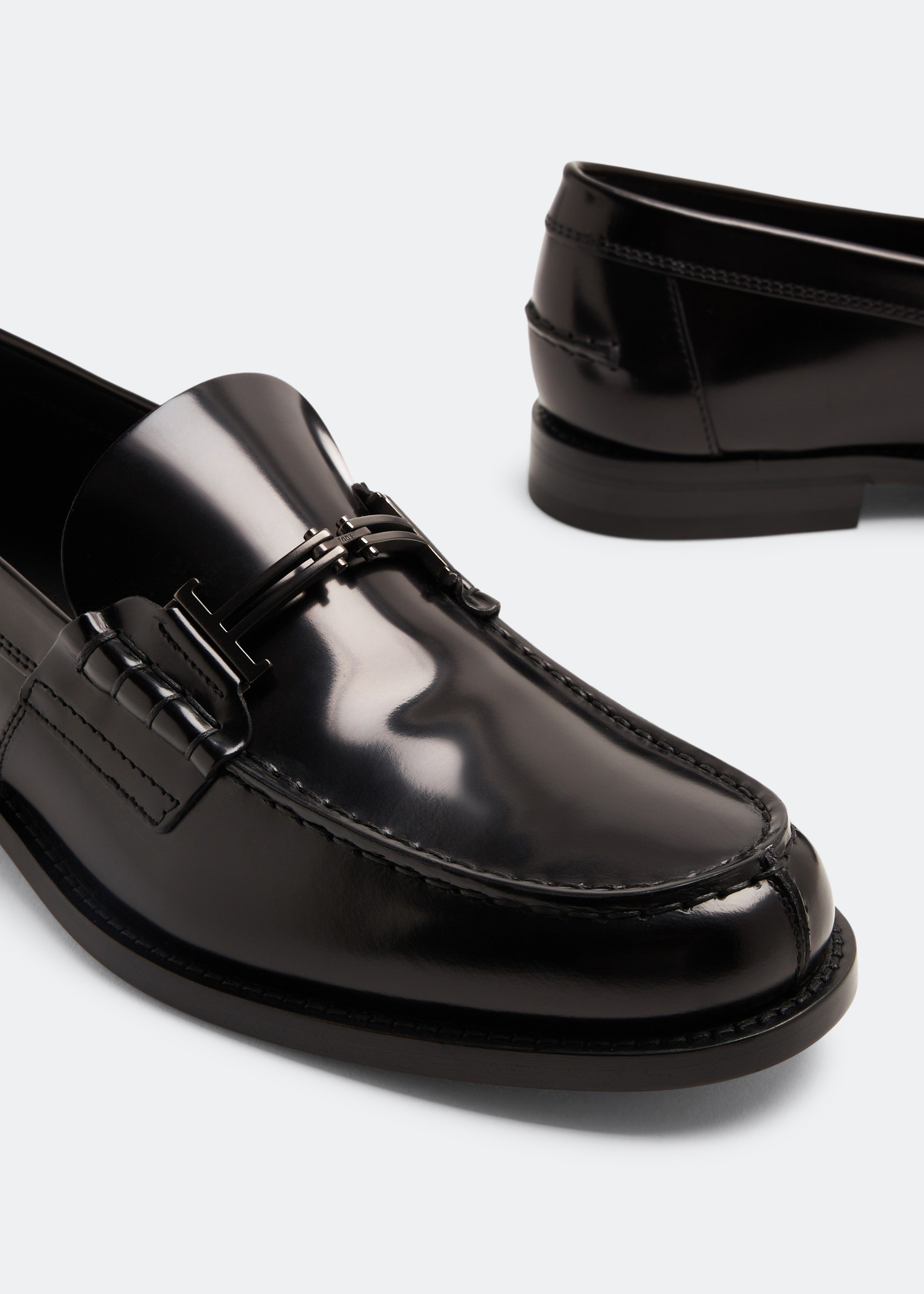 

Formal leather loafers, Black