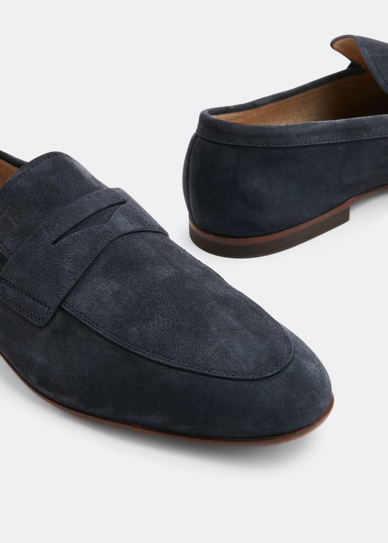 Tod s Suede loafers for Men Blue in KSA Level Shoes