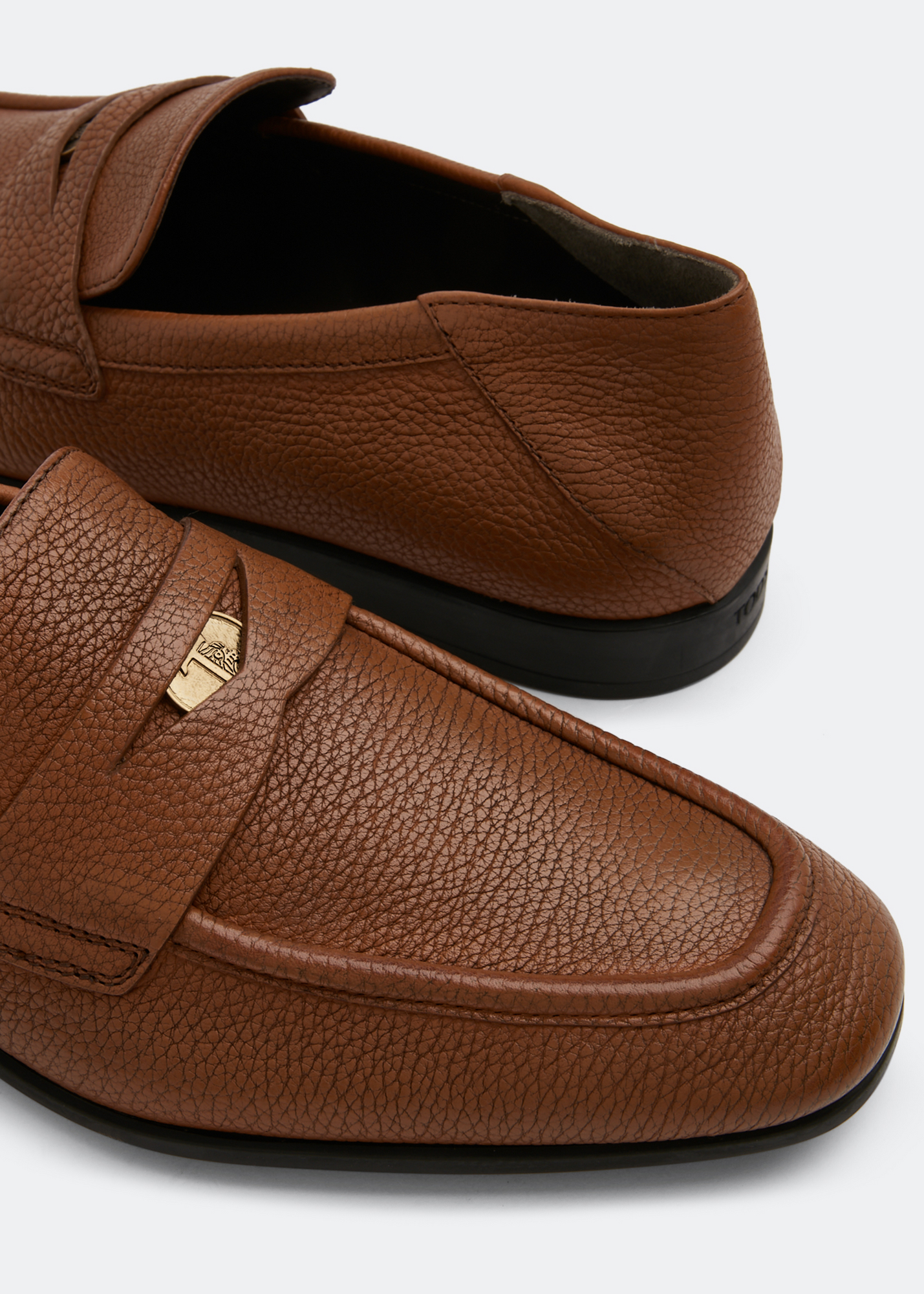 

Penny leather loafers, Brown