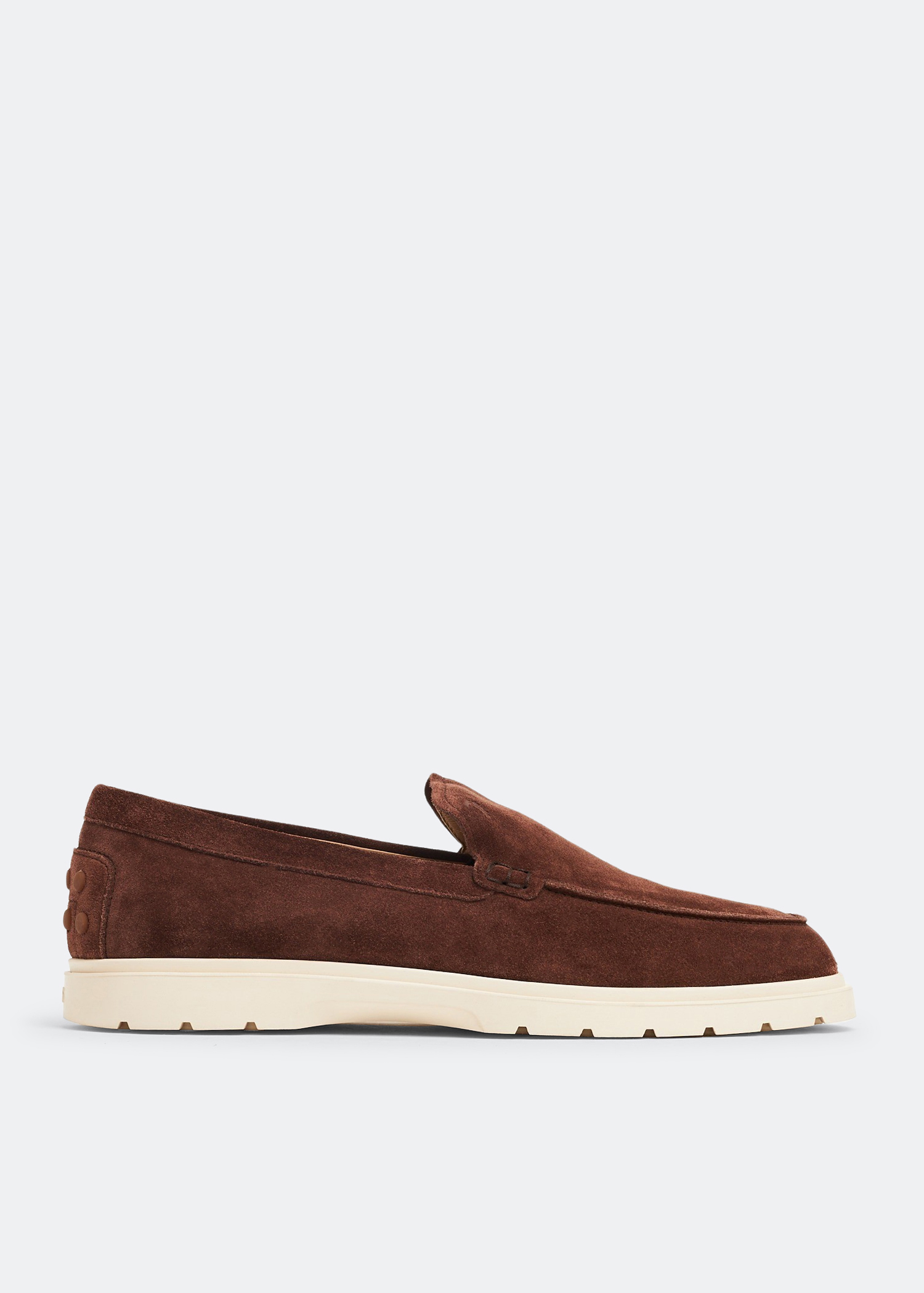 Suede slip-on loafers, Brown