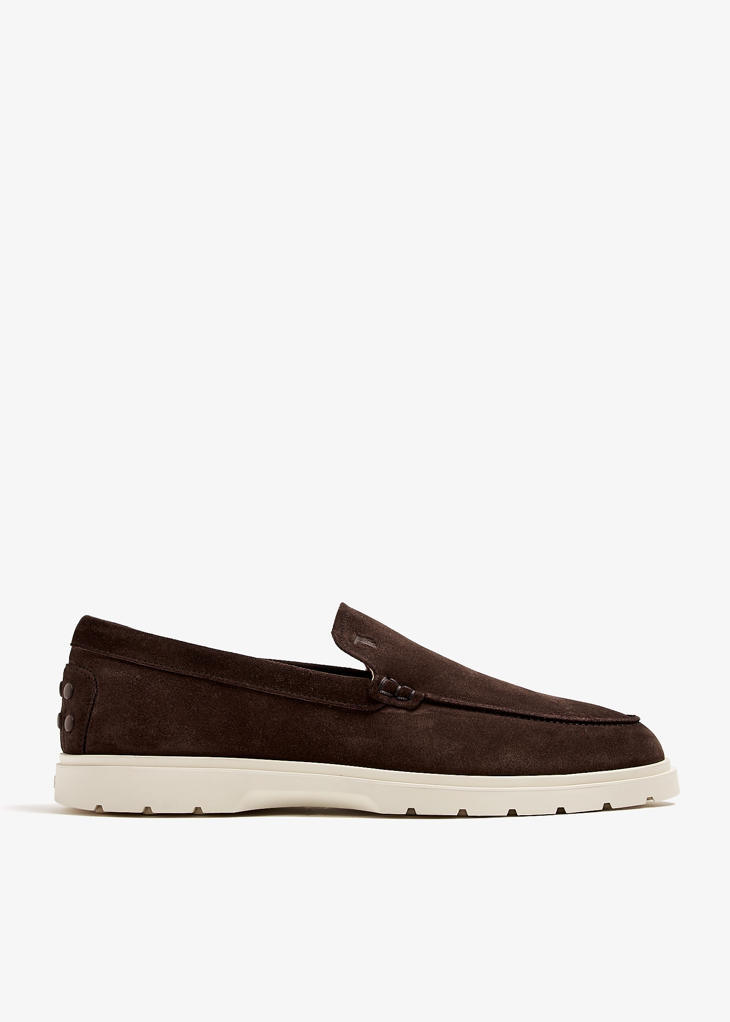 

Suede slip-on loafers, Brown