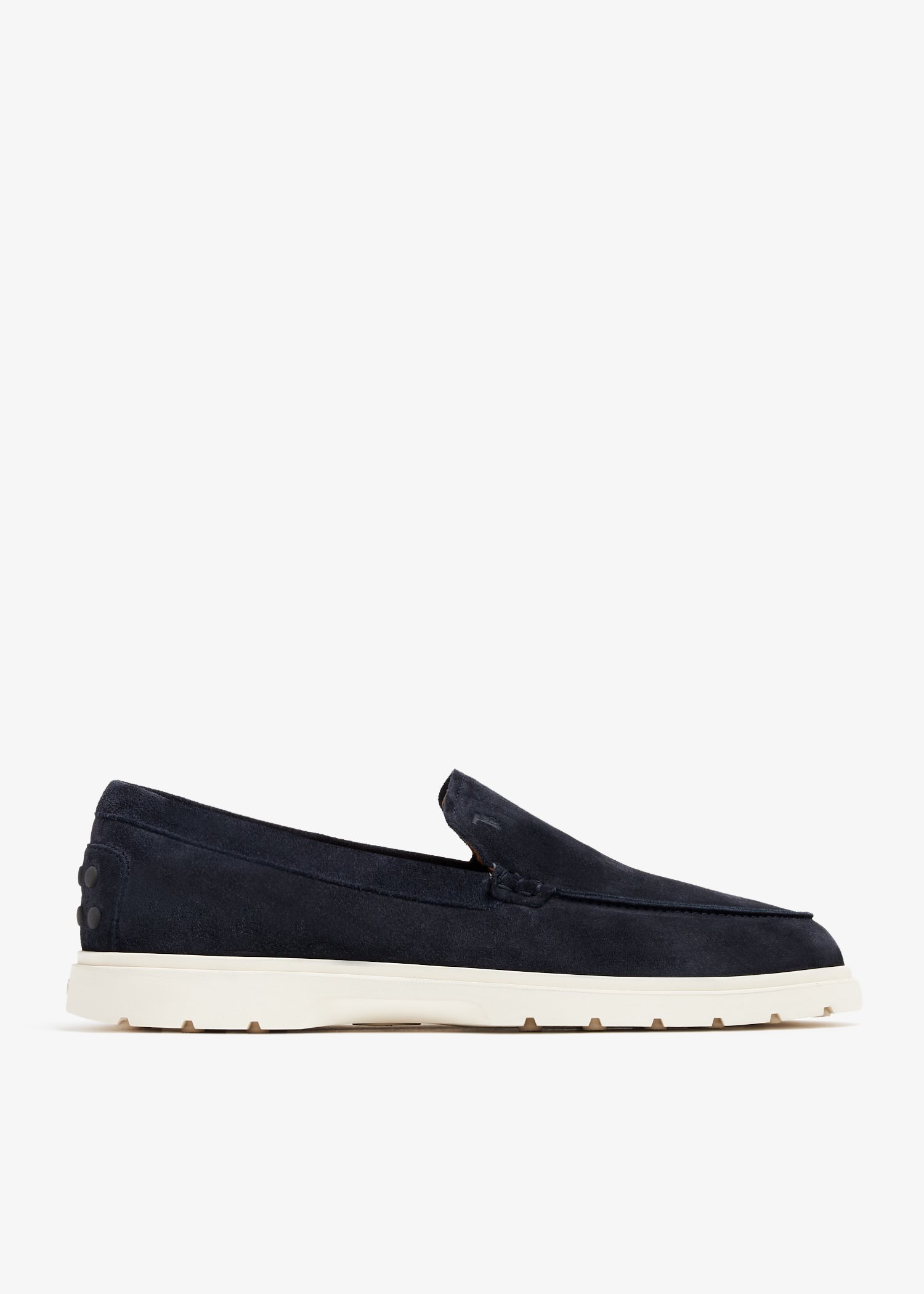 

Suede slip-on loafers, Blue