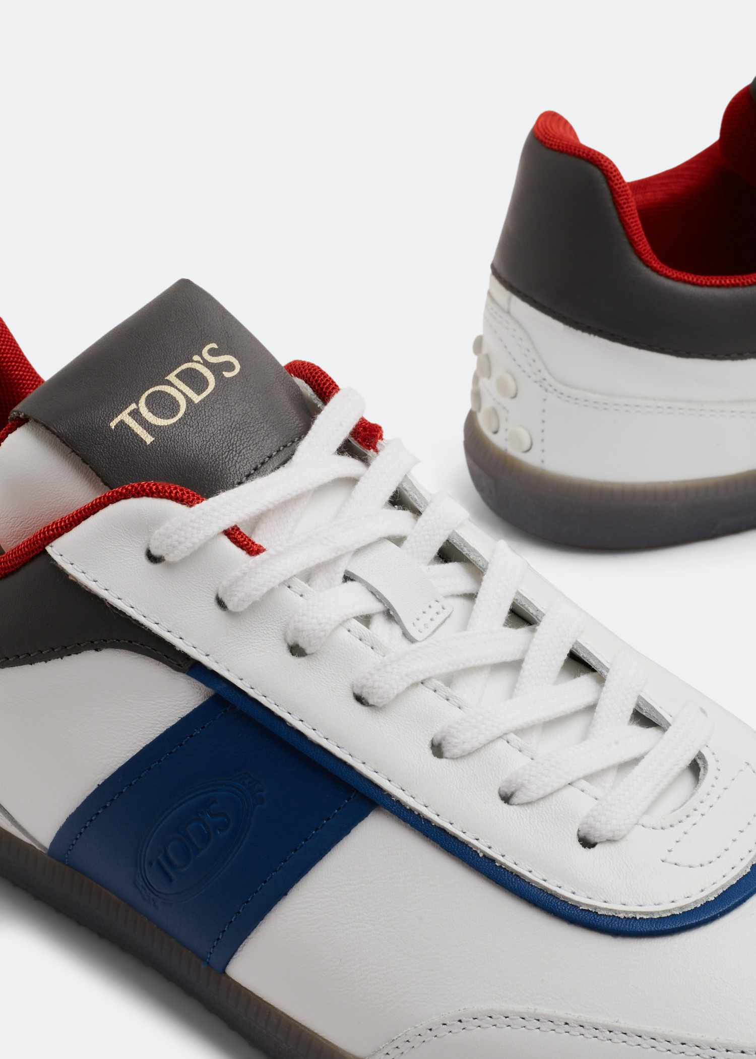 

Tabs leather sneakers, White