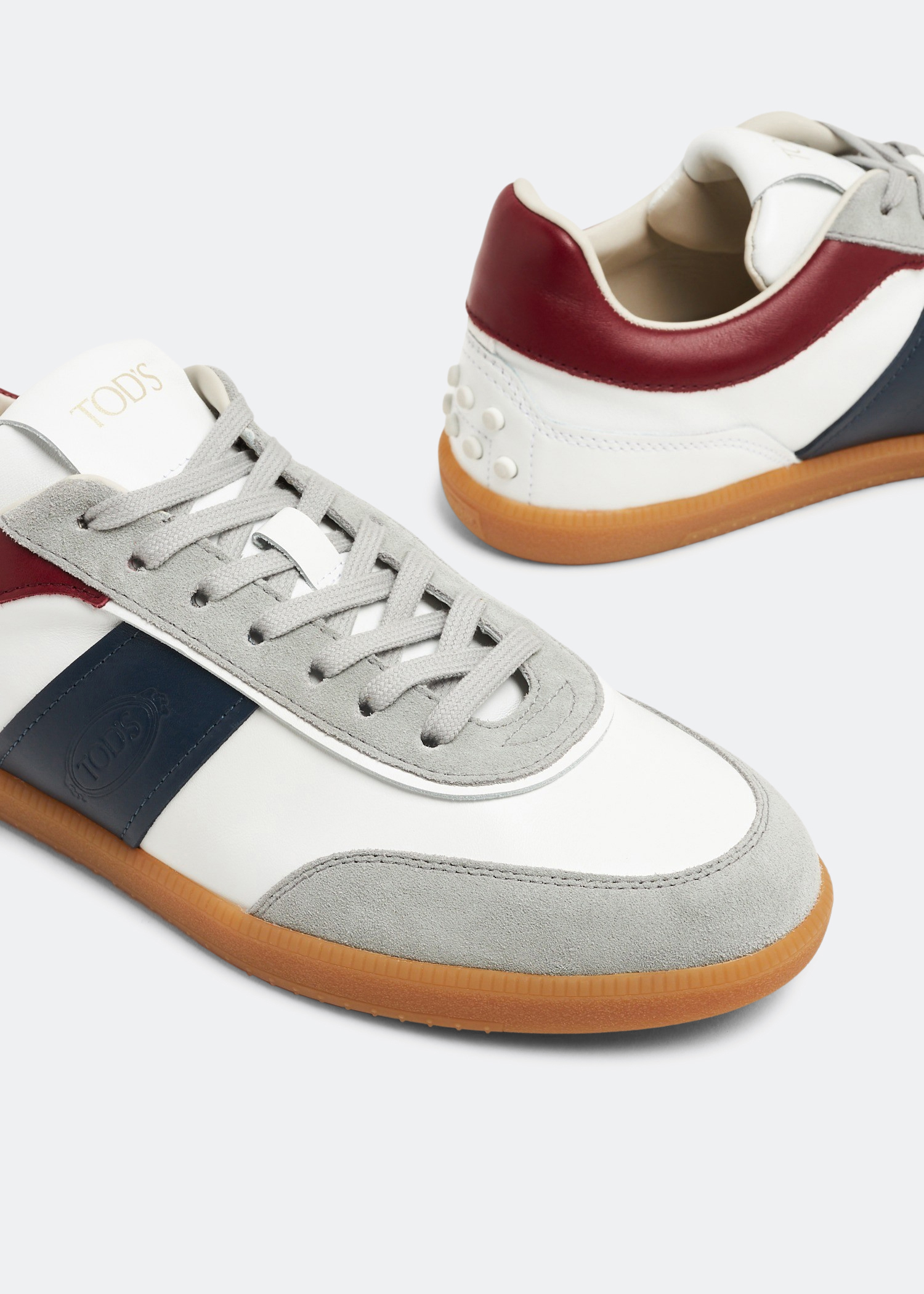 

Tabs leather sneakers, White