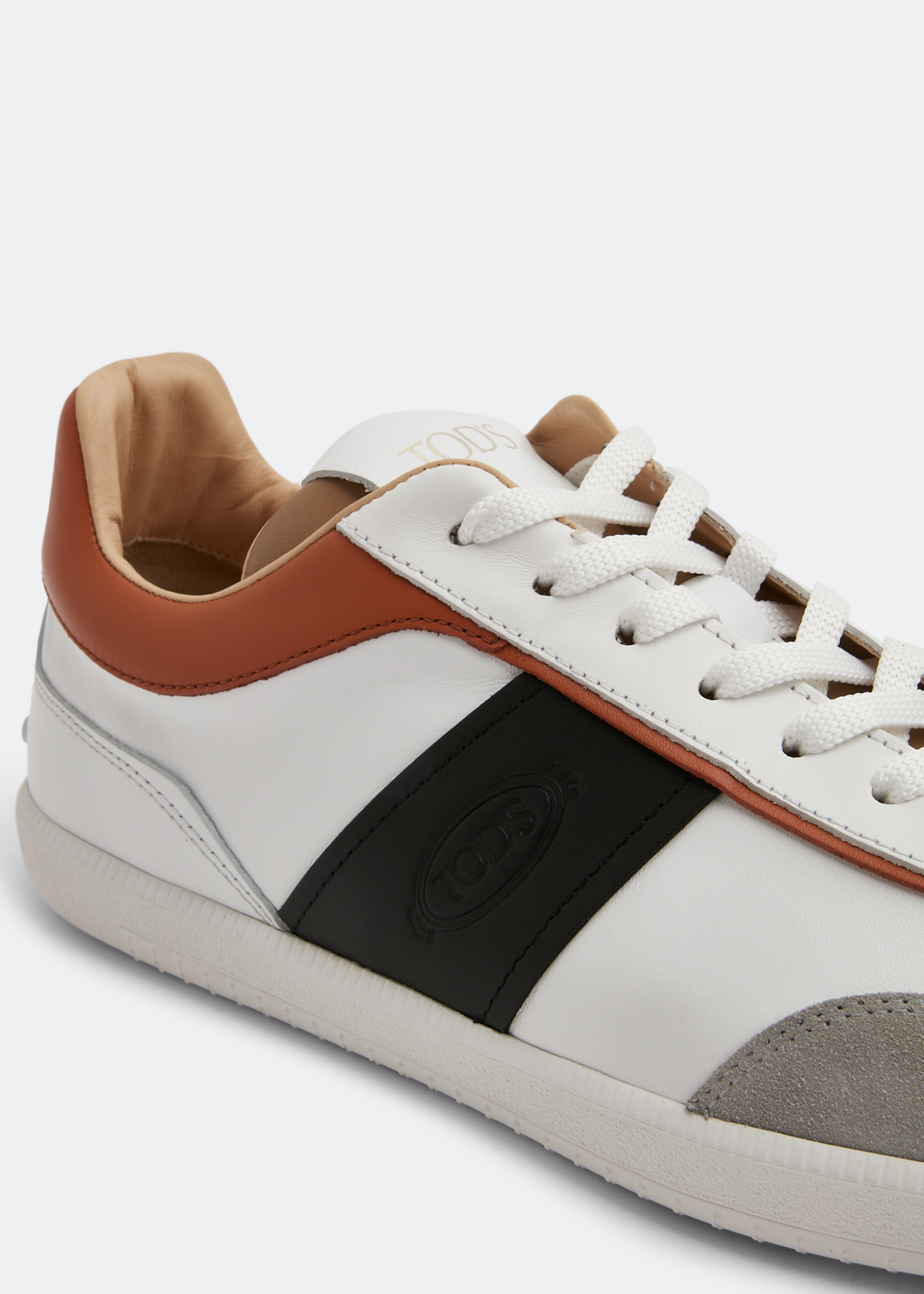 

Tabs leather sneakers, White