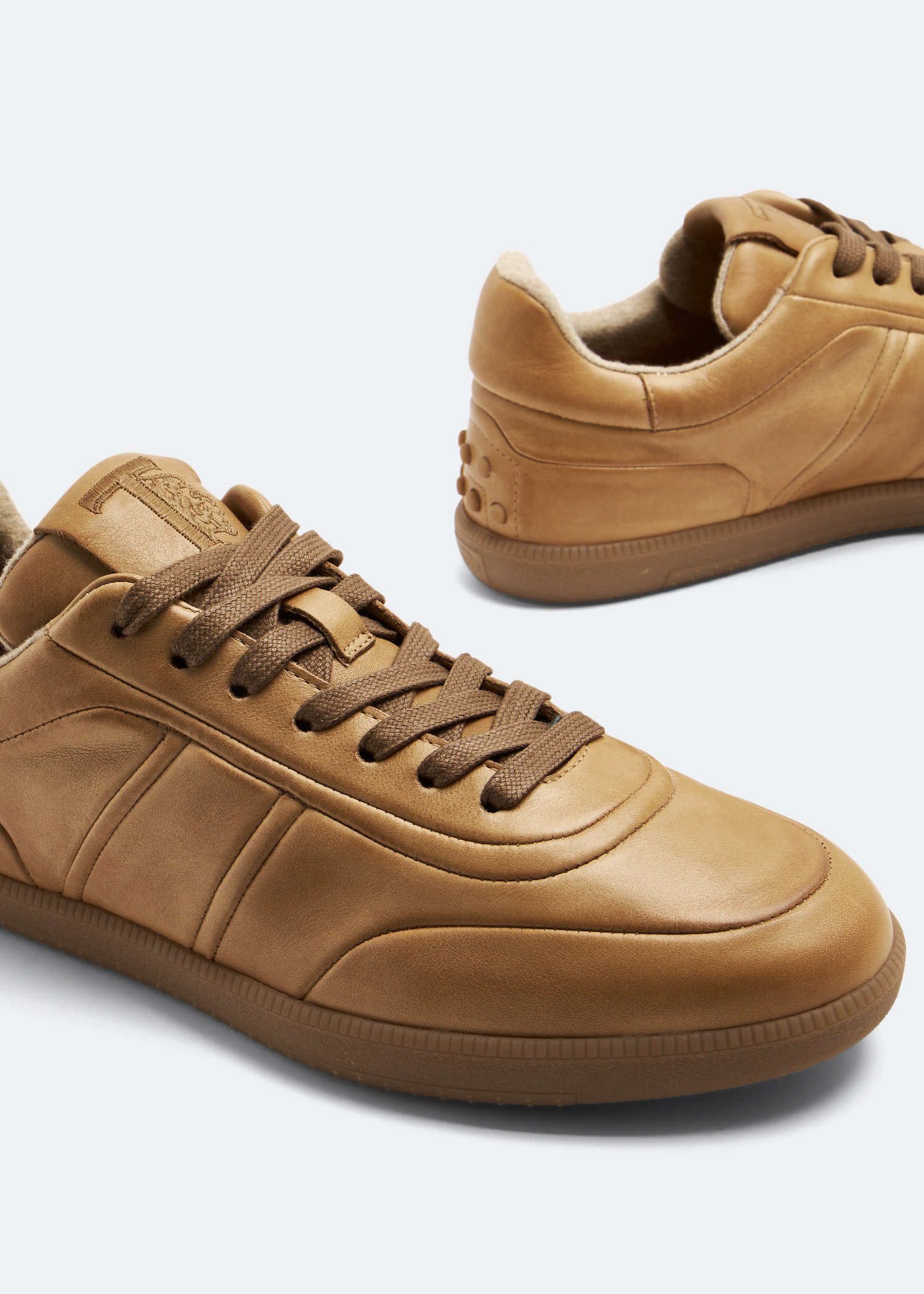 

Tabs leather sneakers, Brown