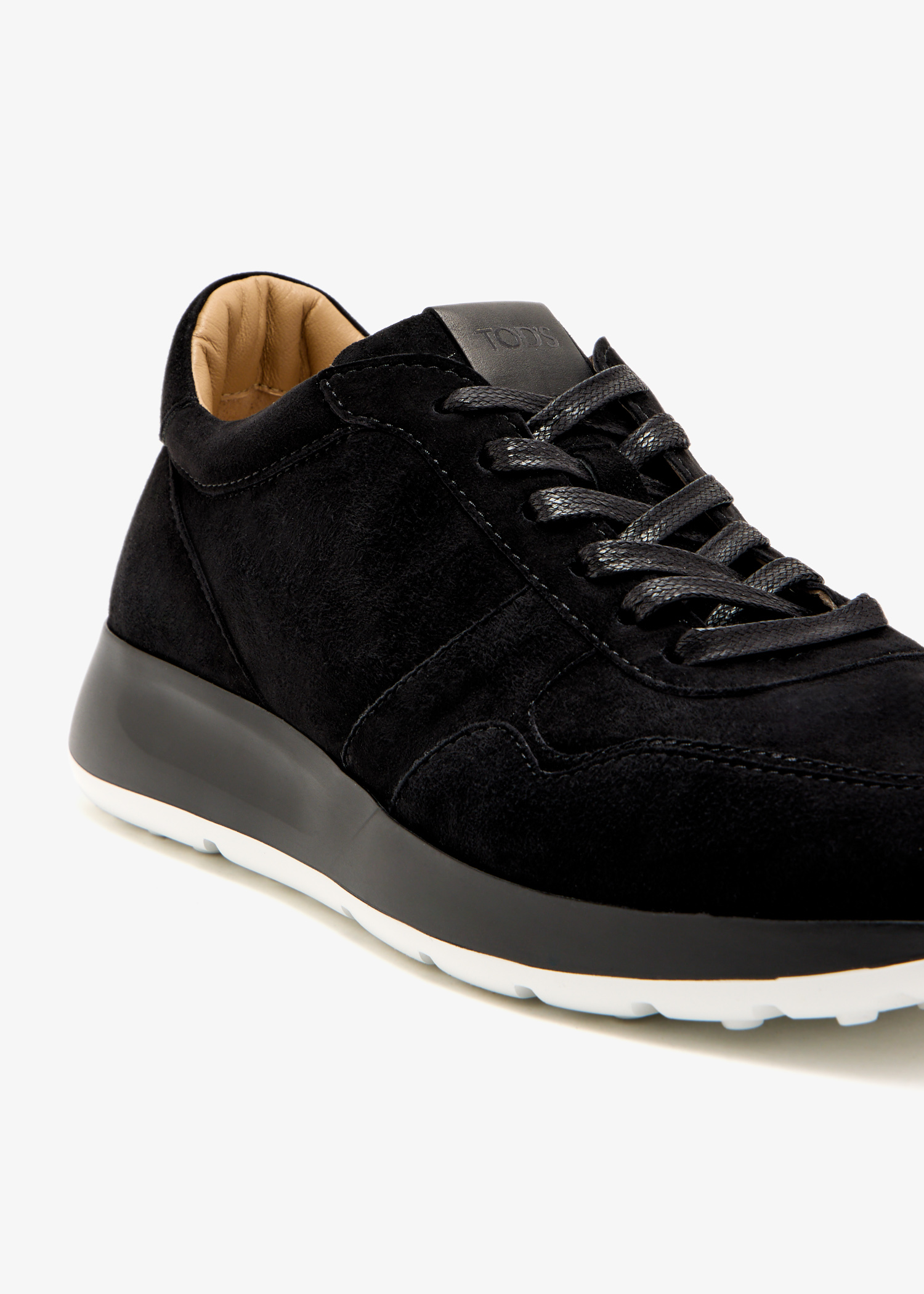 Tod's Suede sneakers for Men - Black in UAE | Level Shoes