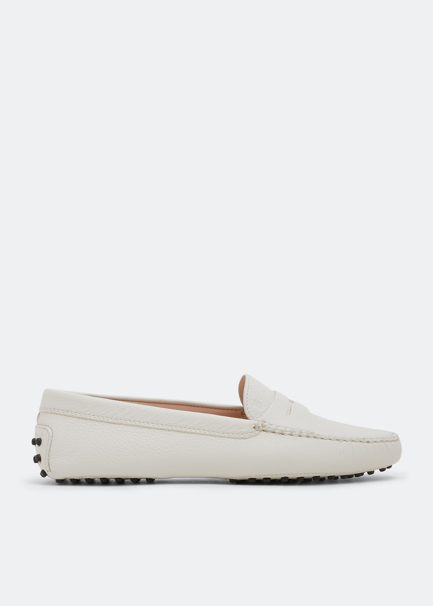 

Gommino driving loafers, White