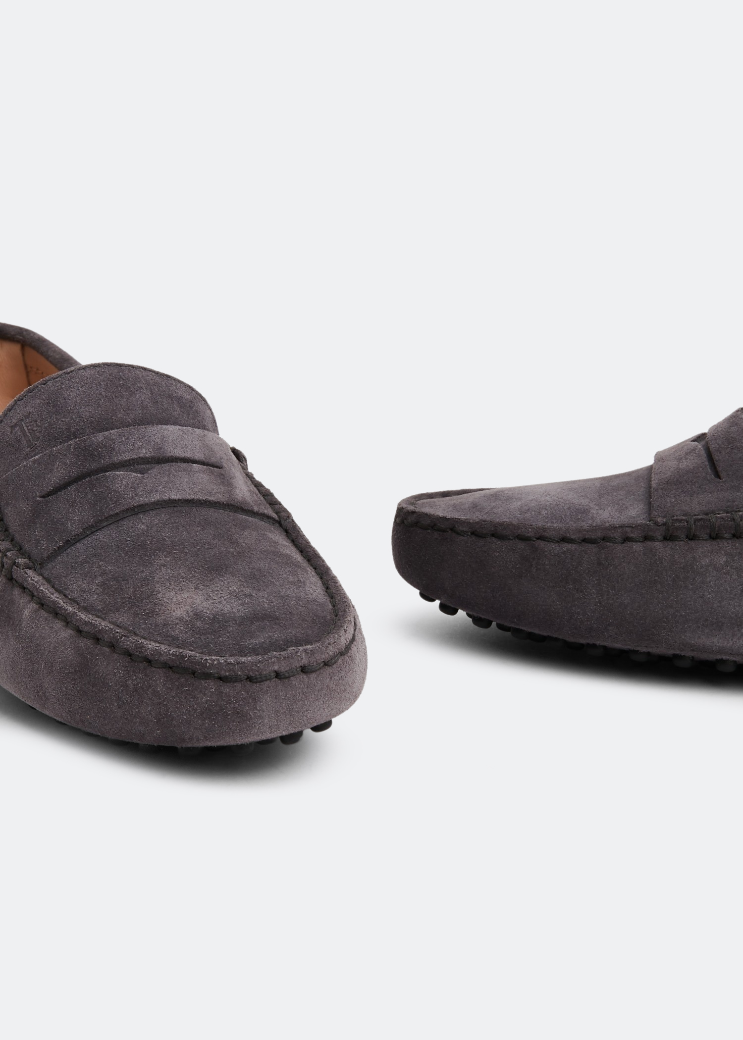 Tod's grey loafers new arrivals