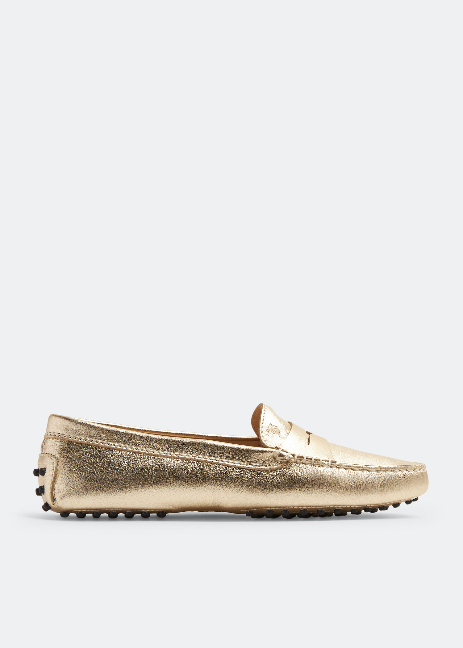 Tods gold shoes hot sale
