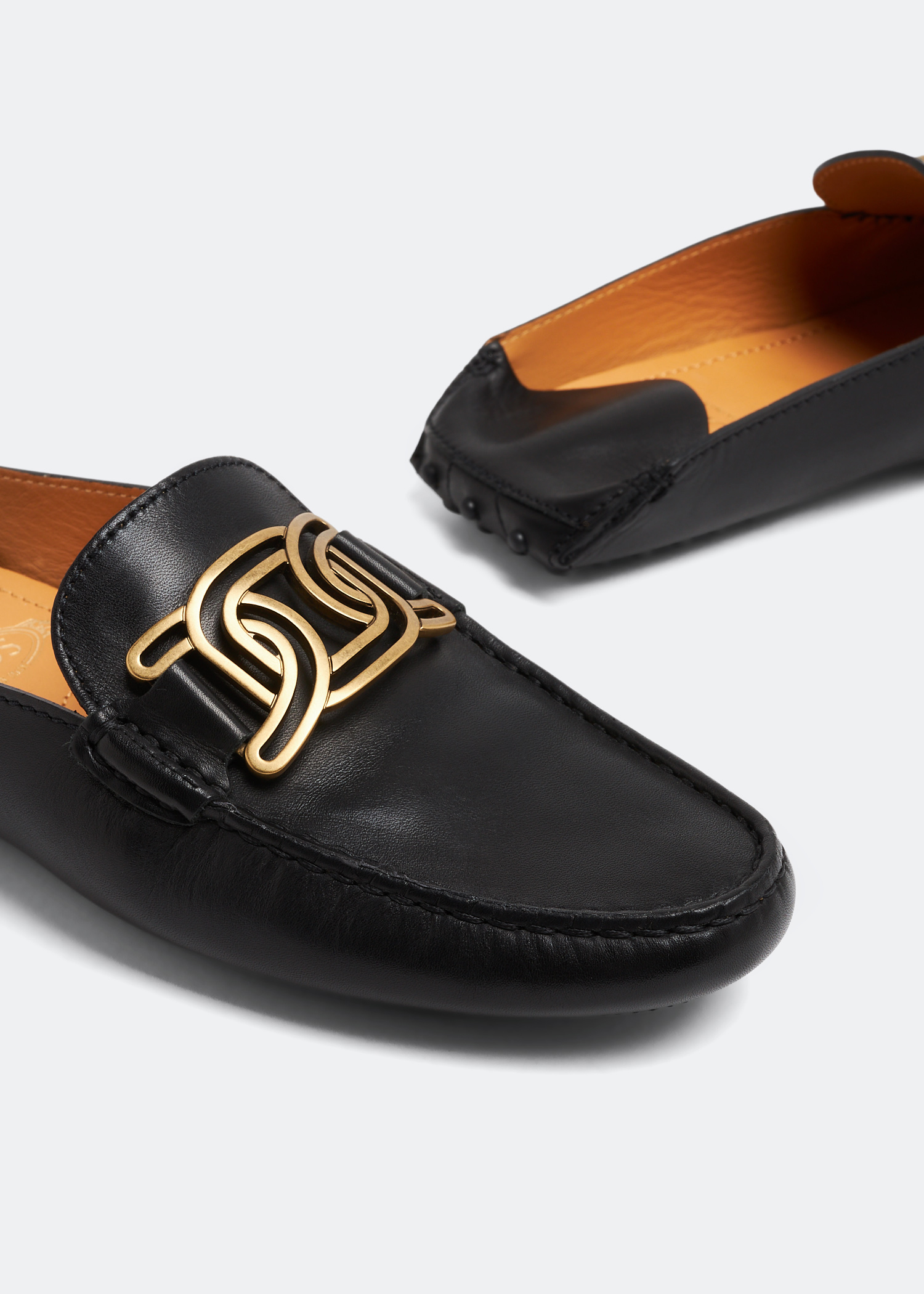 

Gommino leather mules, Black