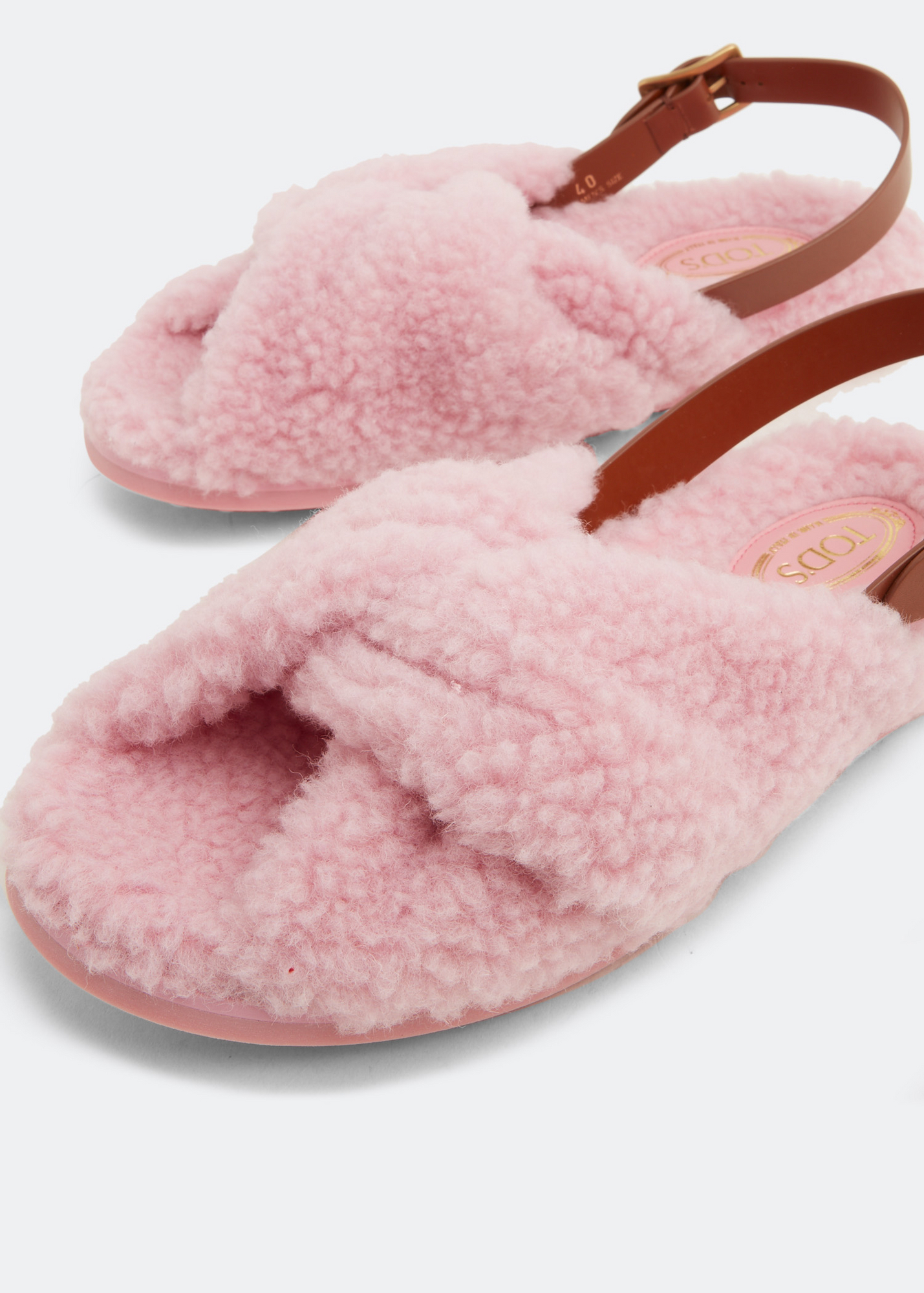 

Woollen sandals, Pink