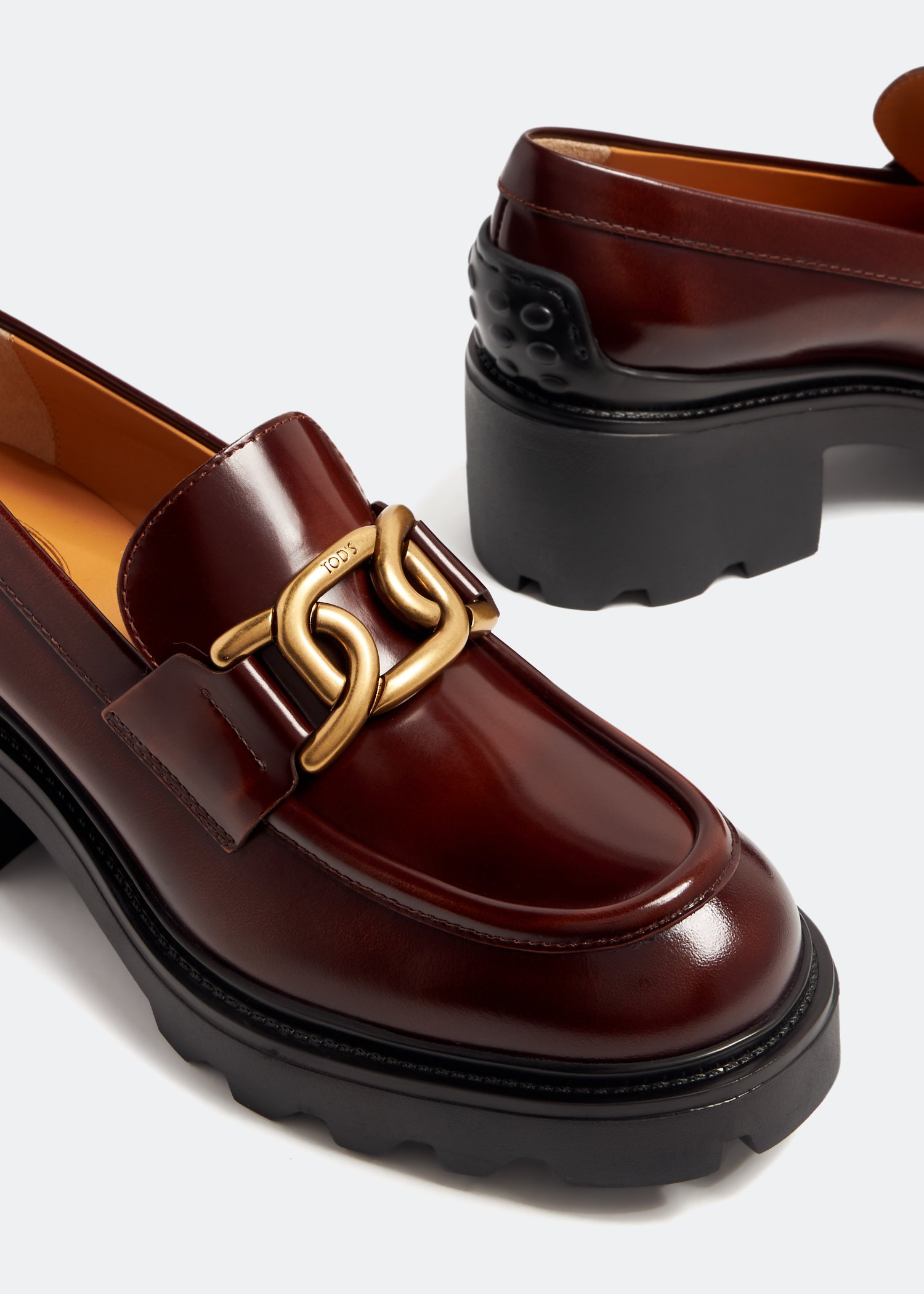 

Leather loafers, Burgundy