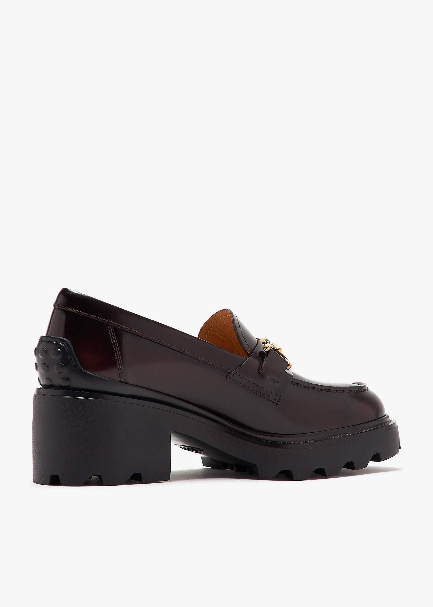 Tod's T Timeless chunky loafers for Women - Burgundy in UAE