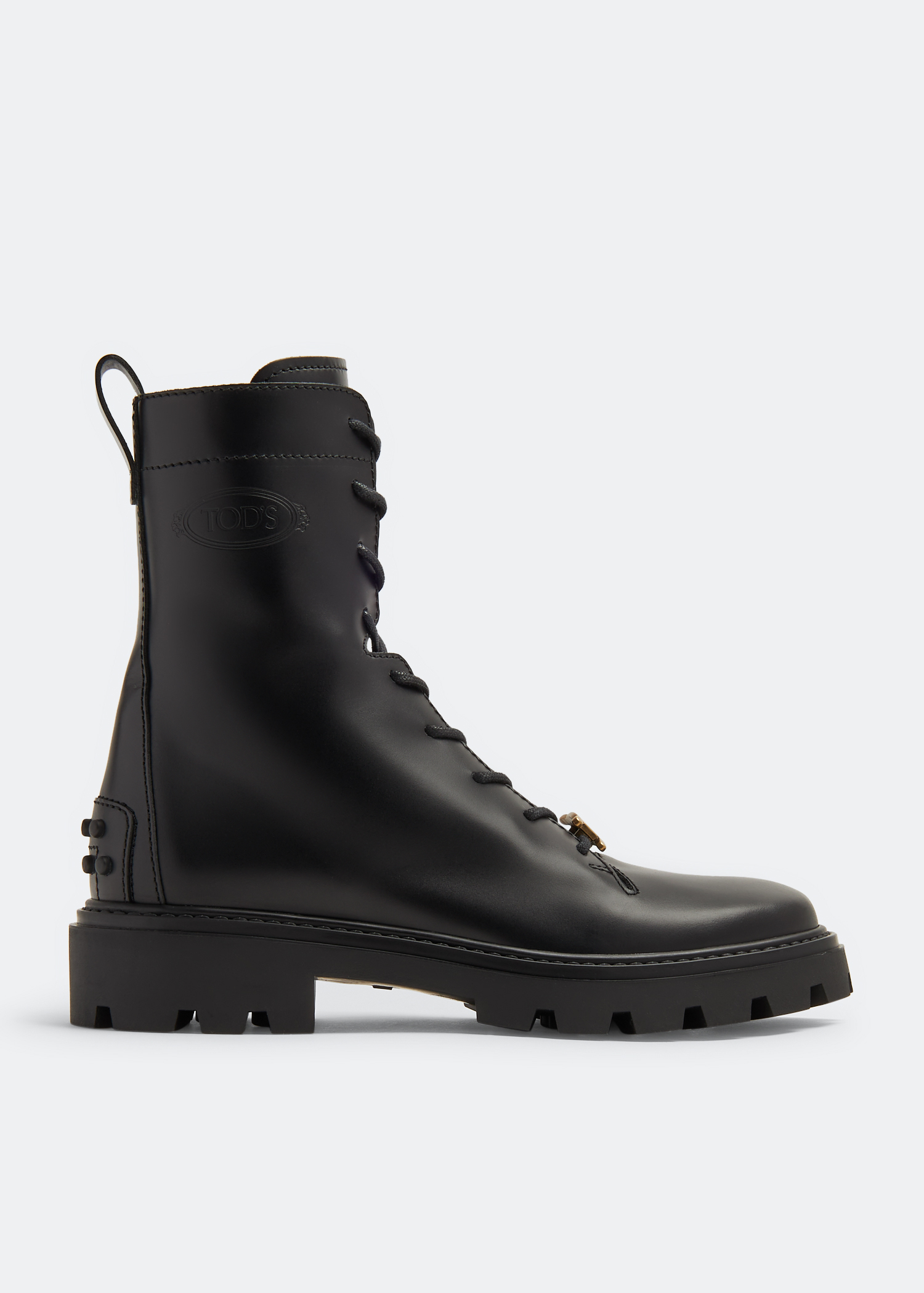 Bainx short combat hotsell boot with suede collar