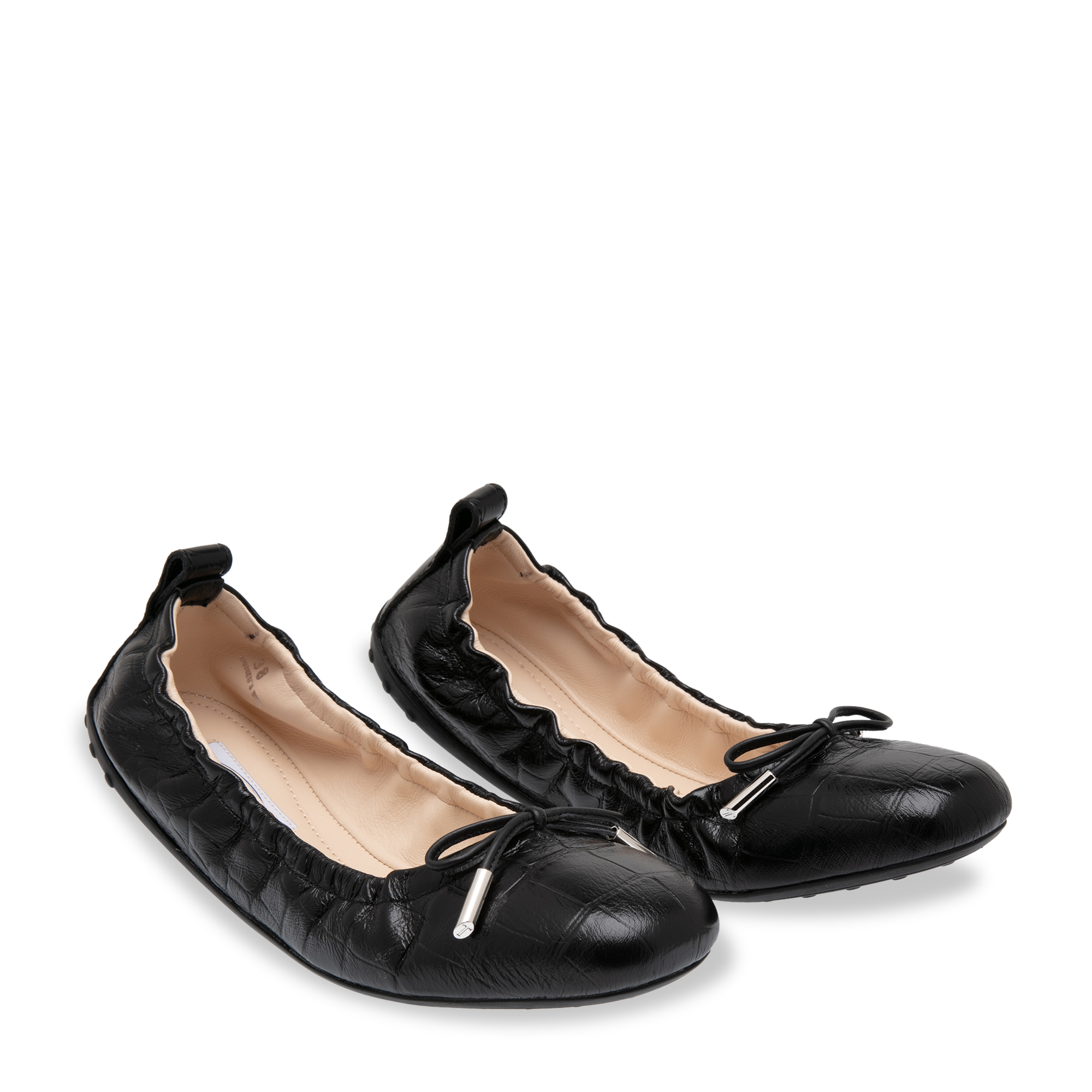 

Leather ballerinas, Black