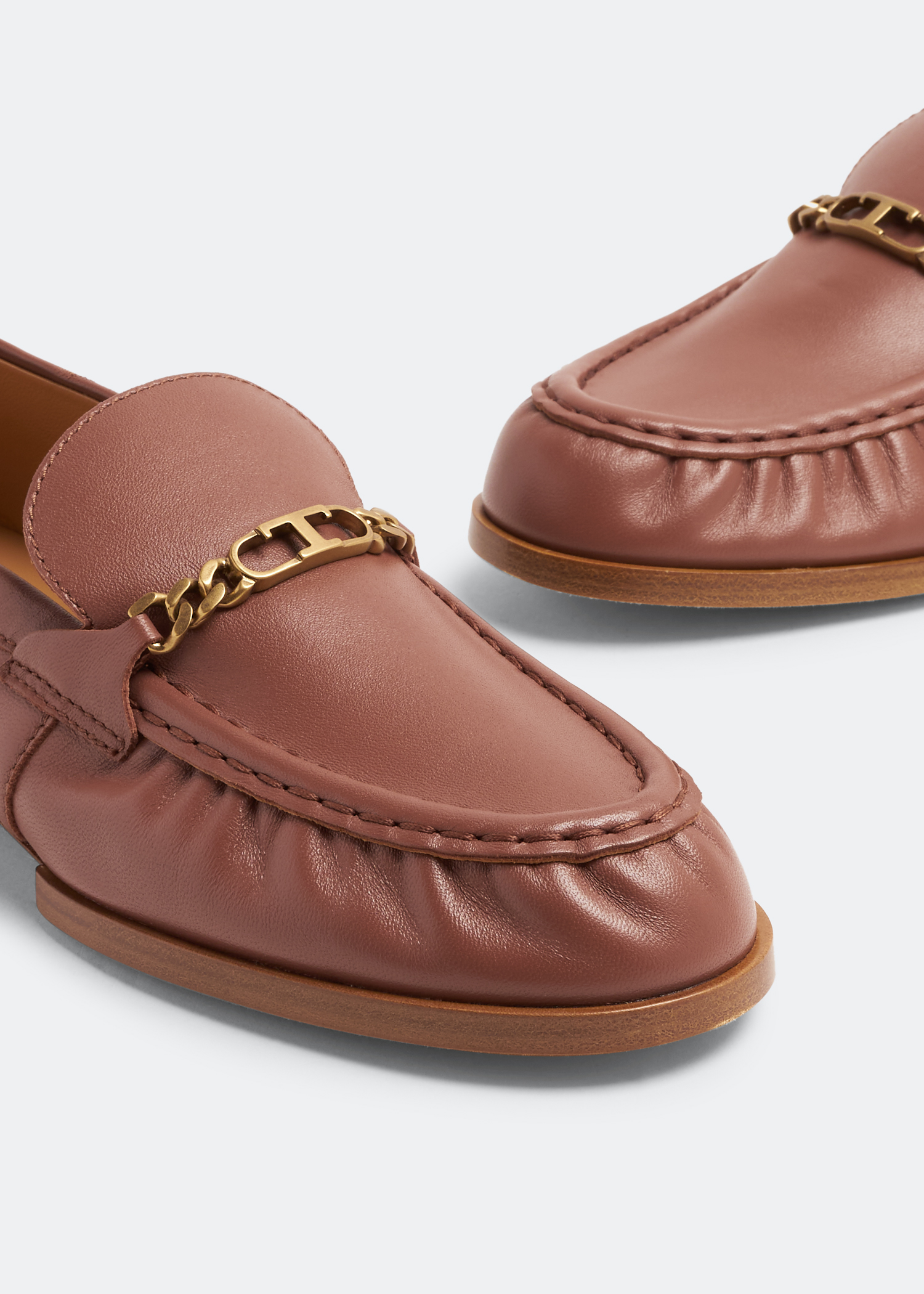 

Leather loafers, Brown
