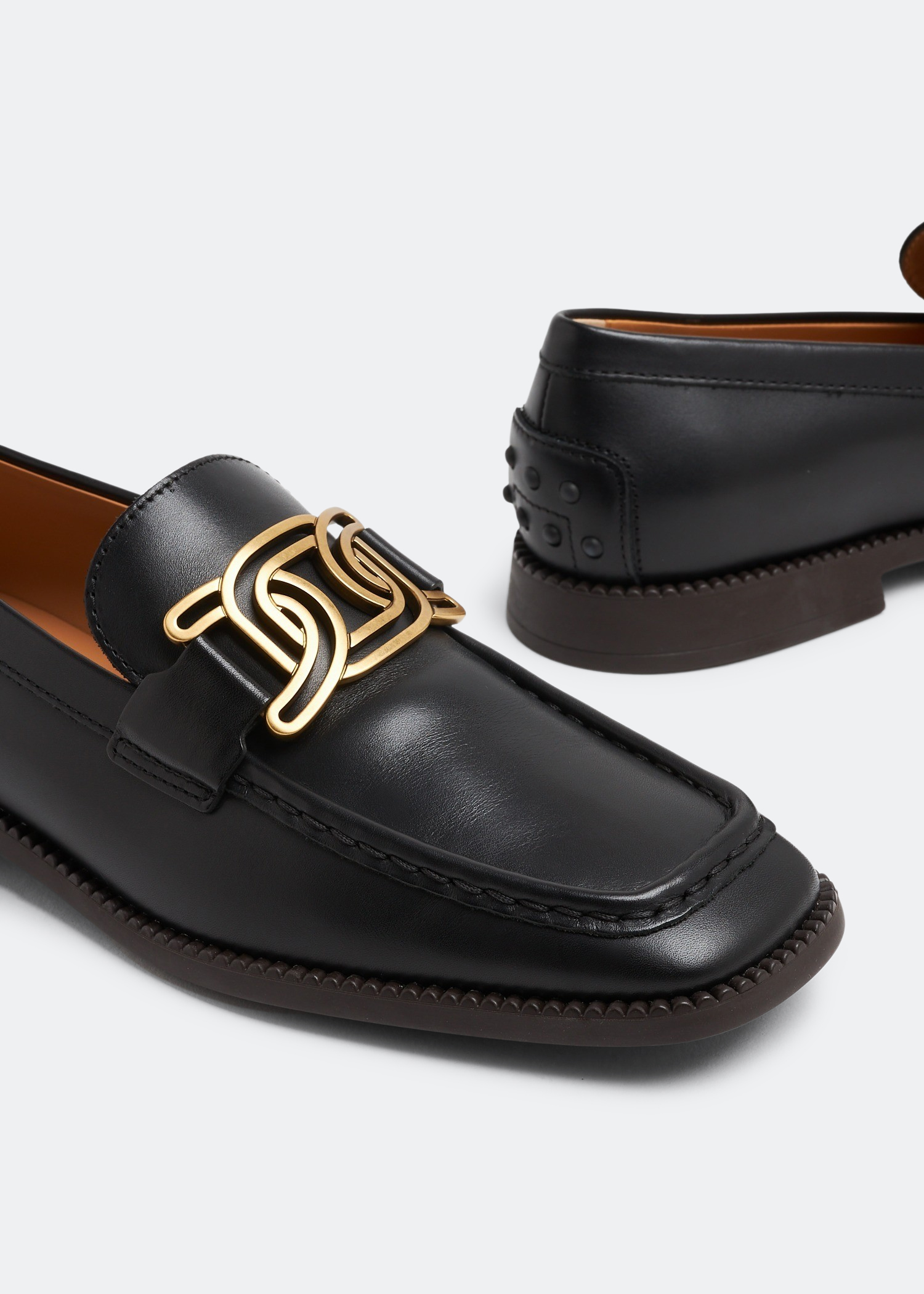 

Kate leather loafers, Black