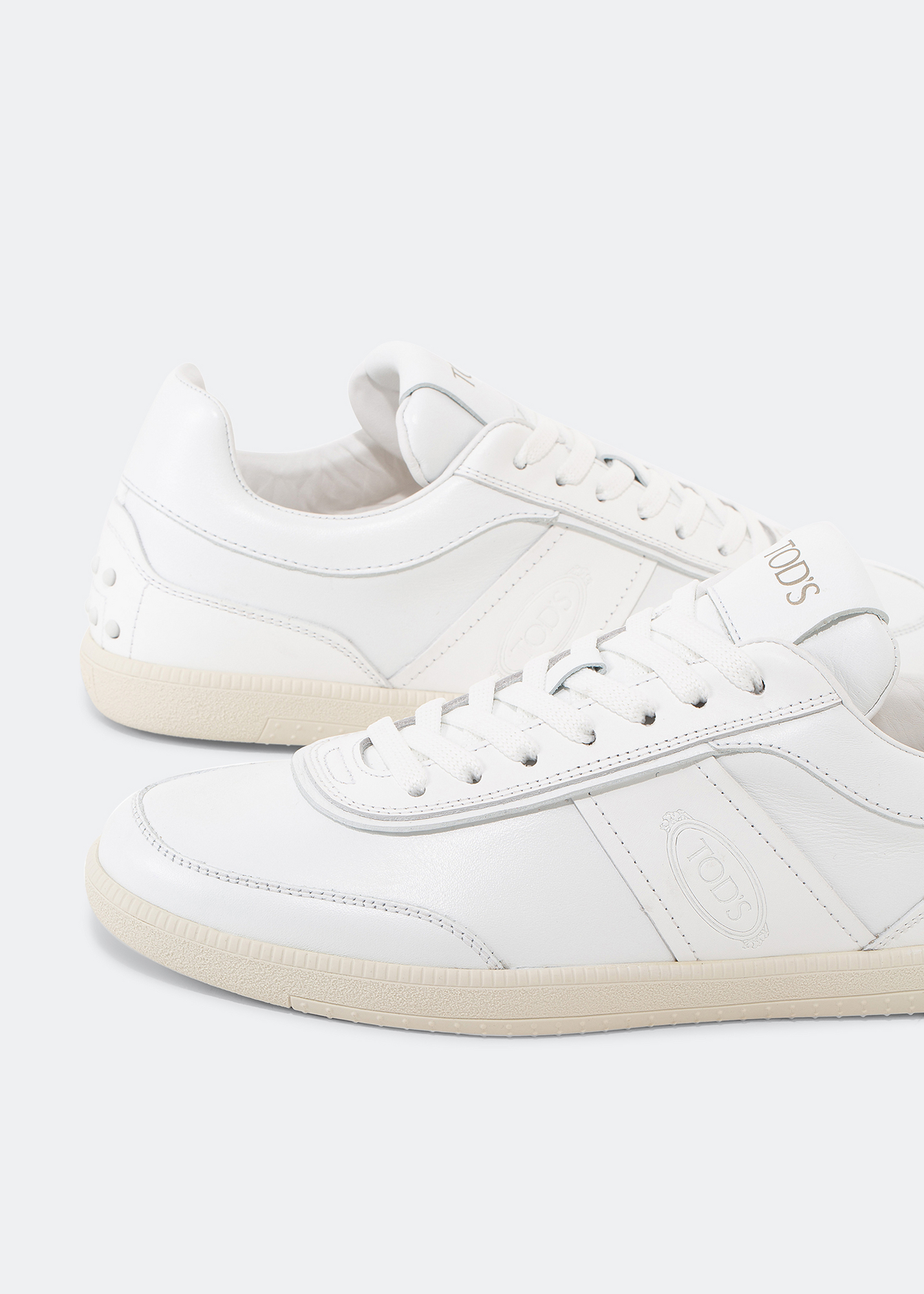 

Tabs leather sneakers, White