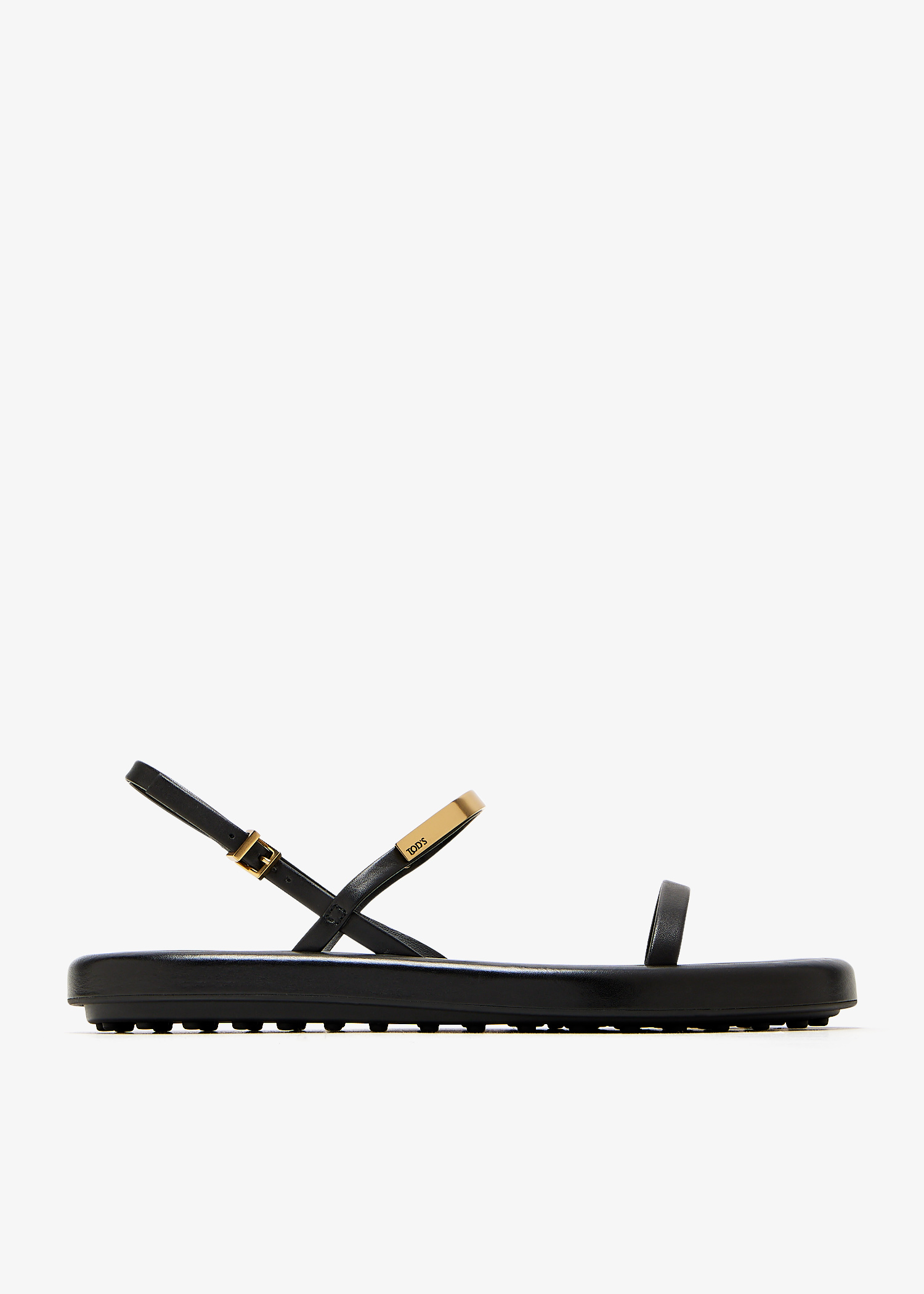 

Leather sandals, Black