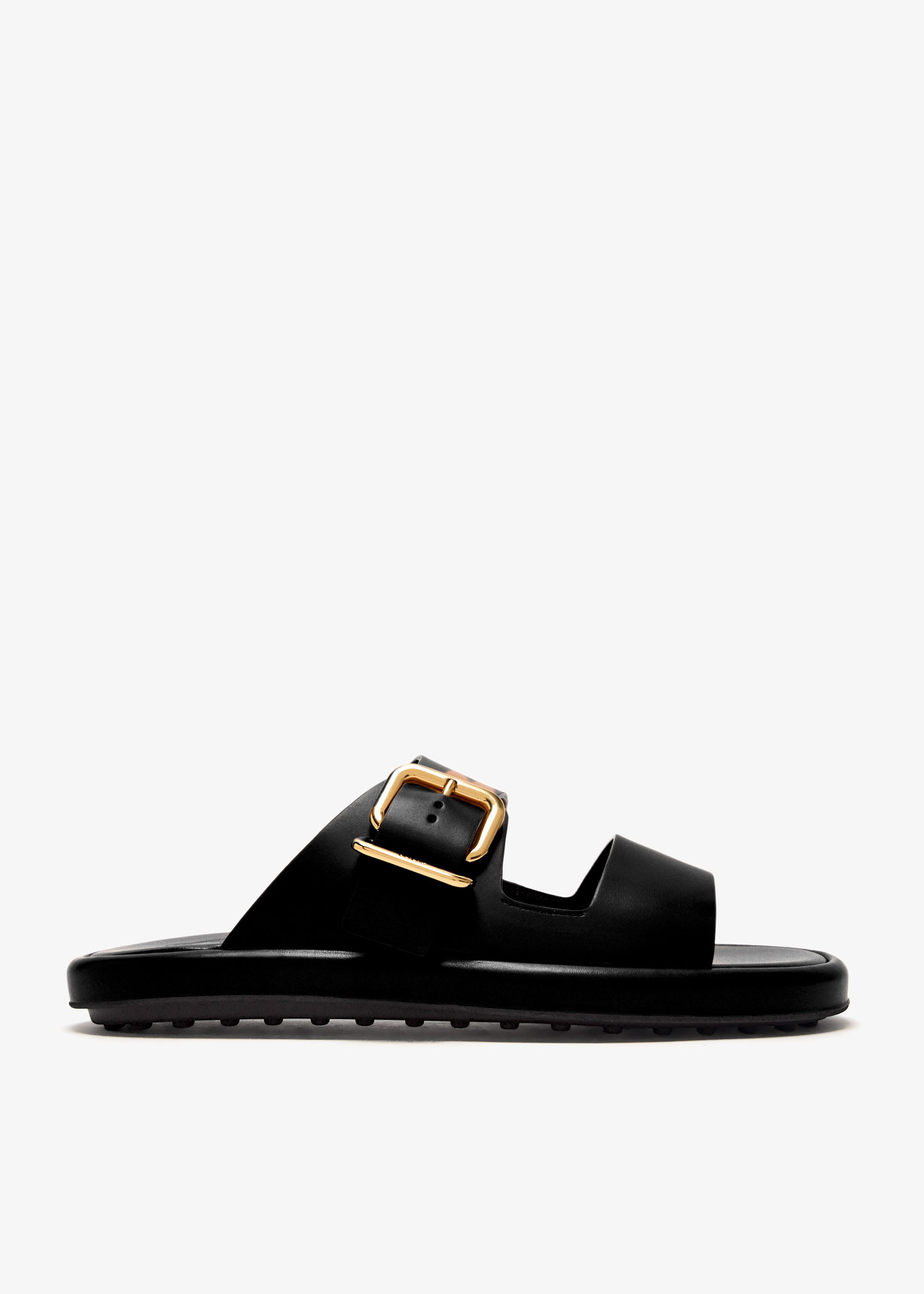 

Leather sandals, Black