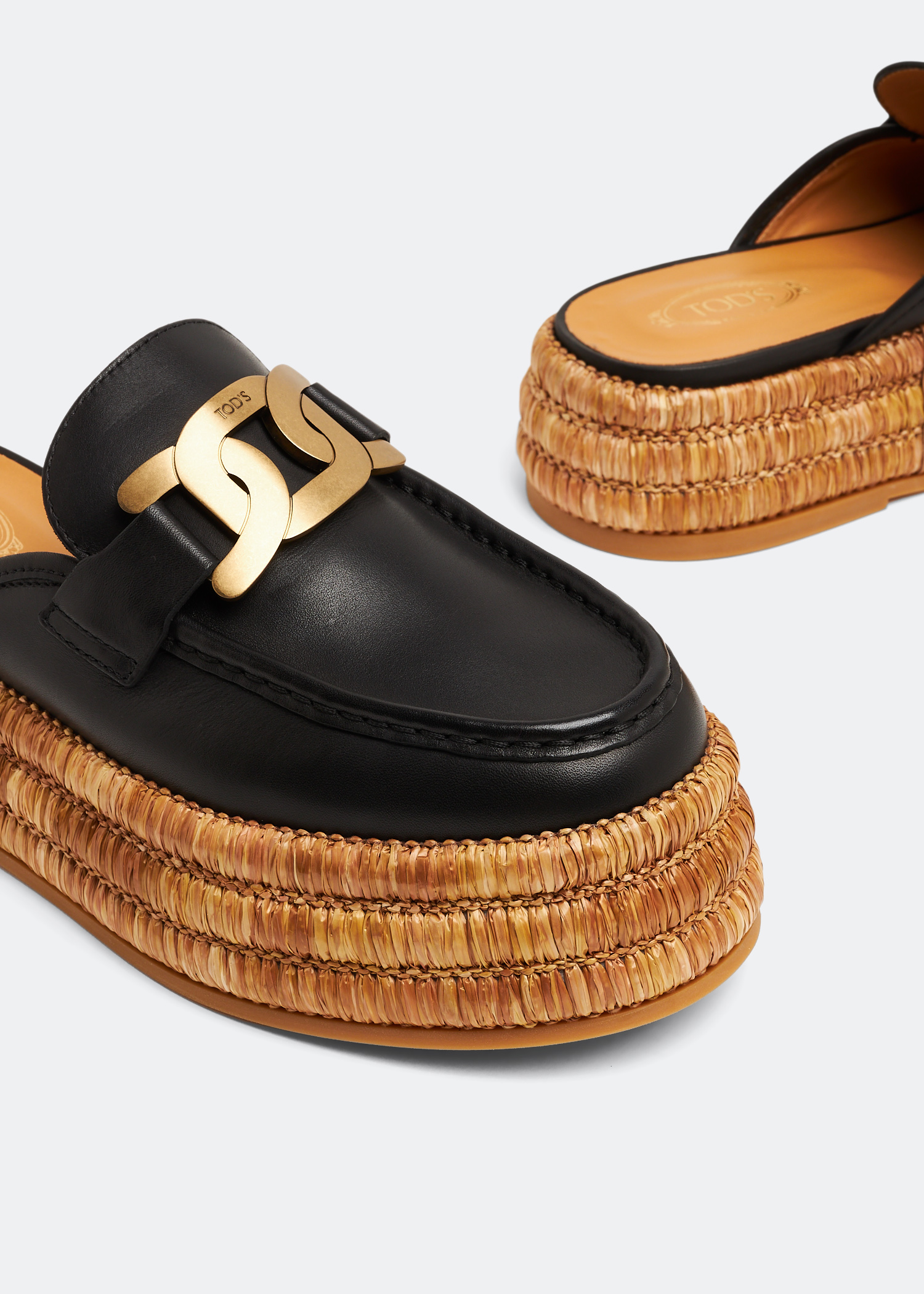 

Kate platform mules, Black