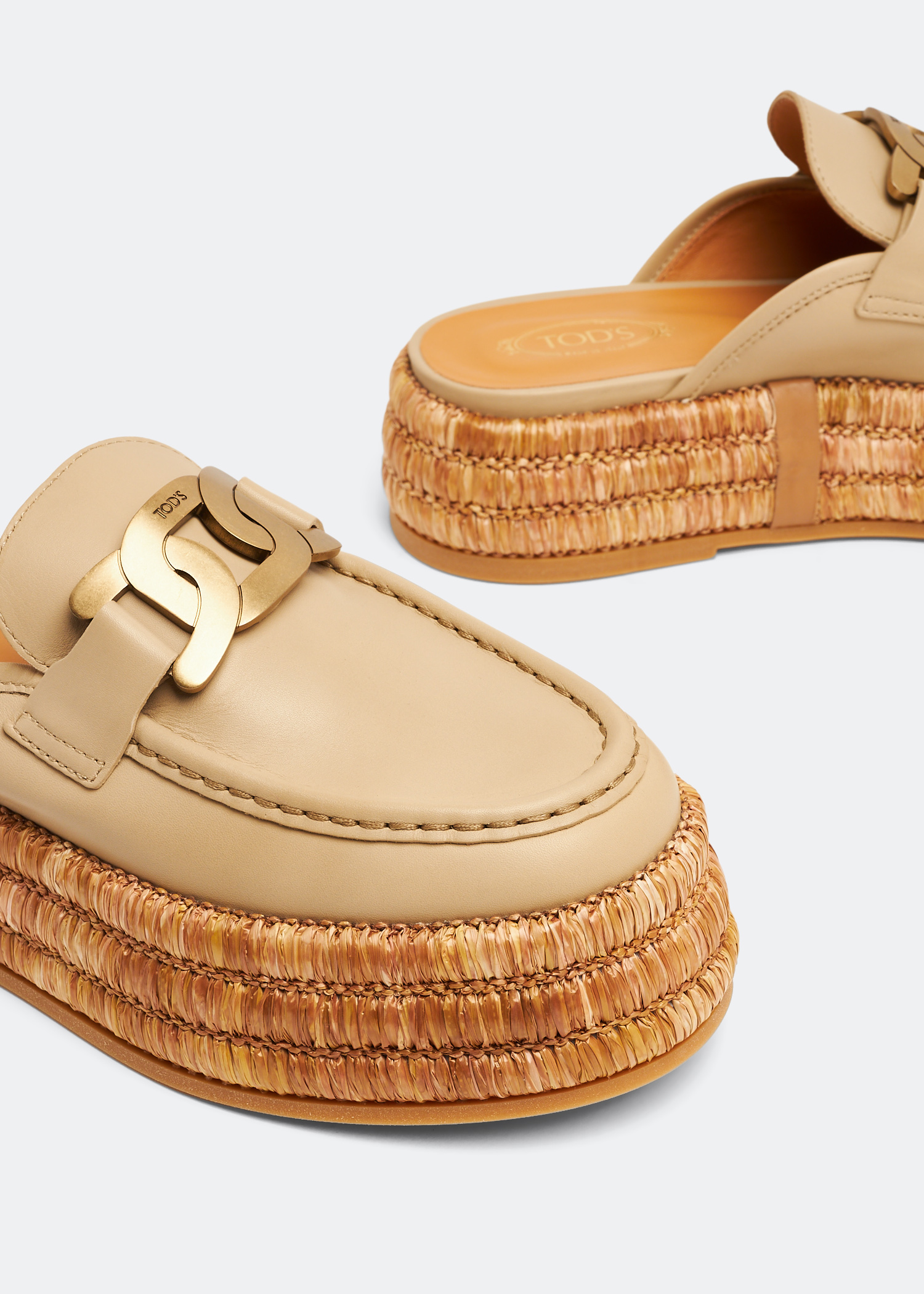 

Kate platform mules, Beige