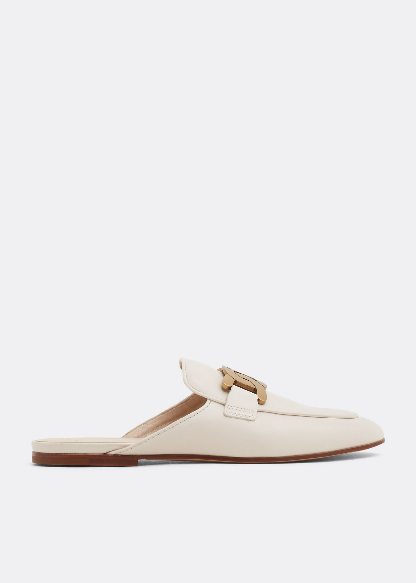 

Leather mules, White