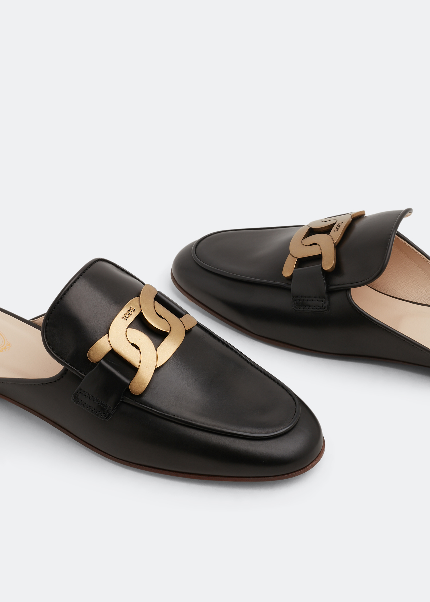 

Leather mules, Black