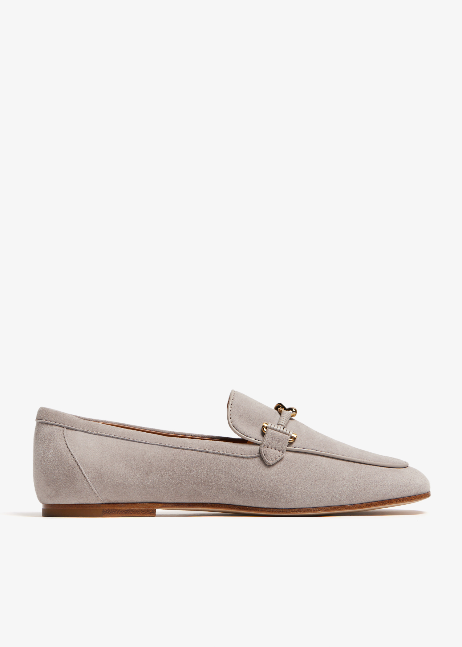 

Suede loafers, Grey