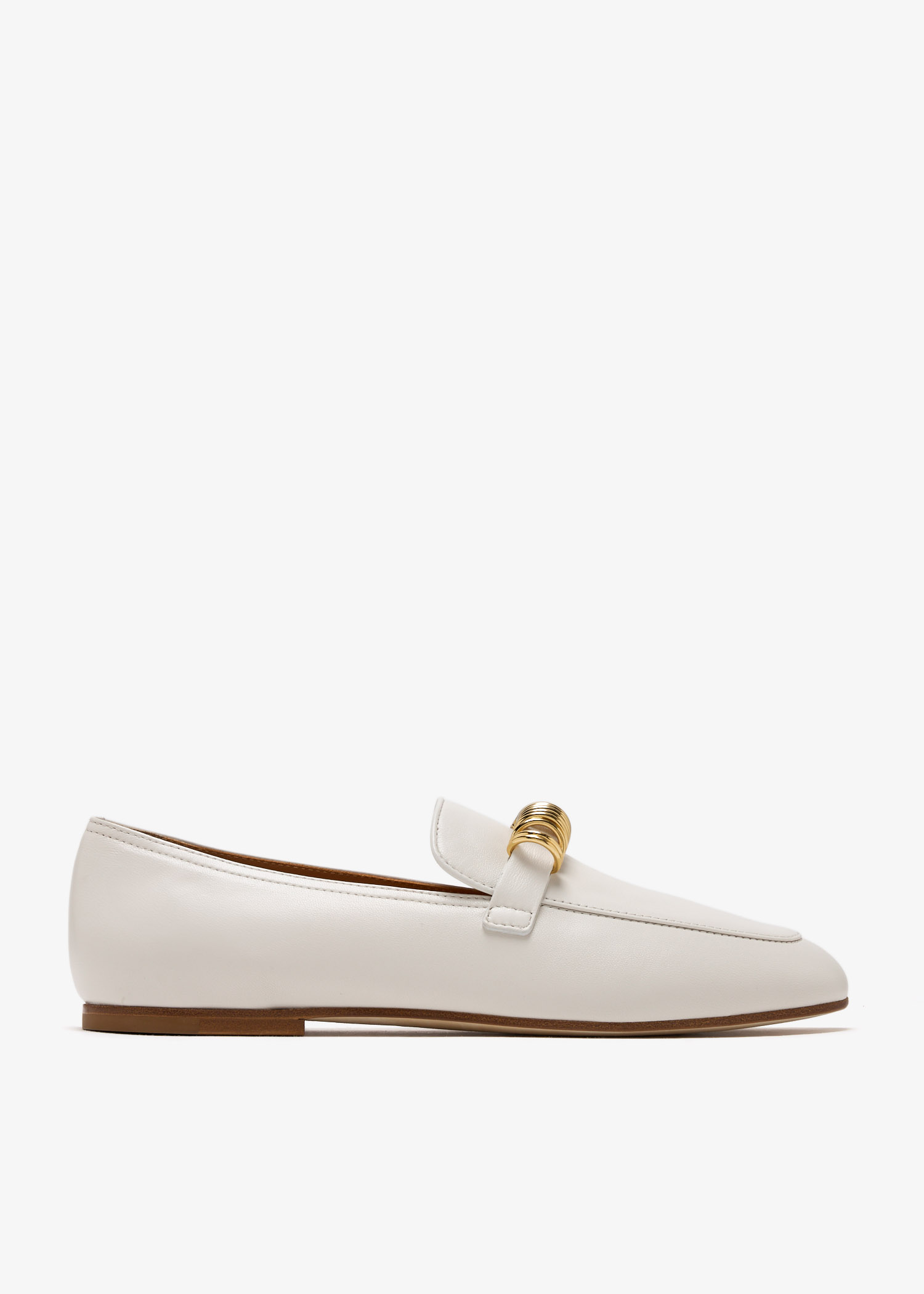 

Leather loafers, White