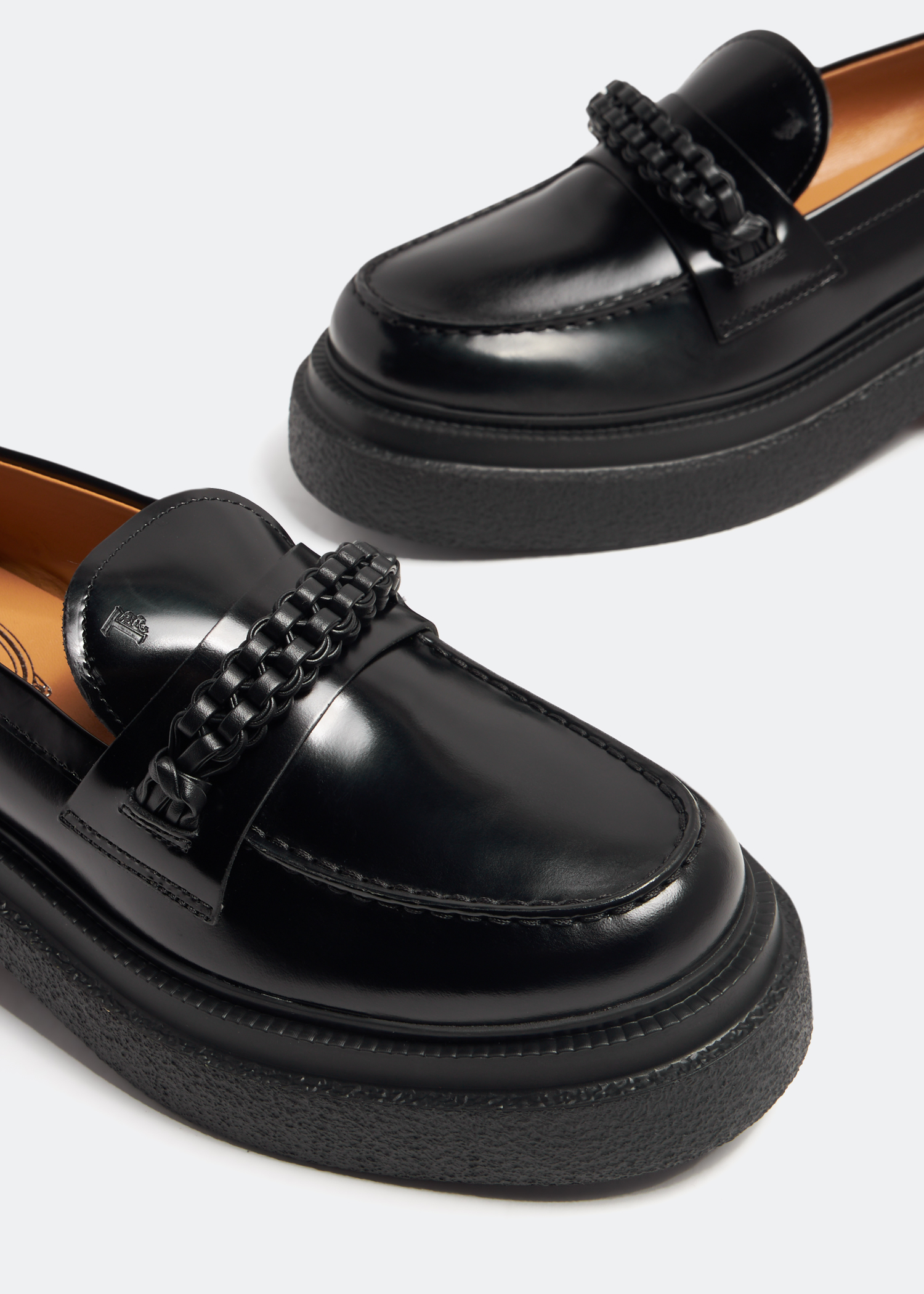 

Woven loafers, Black