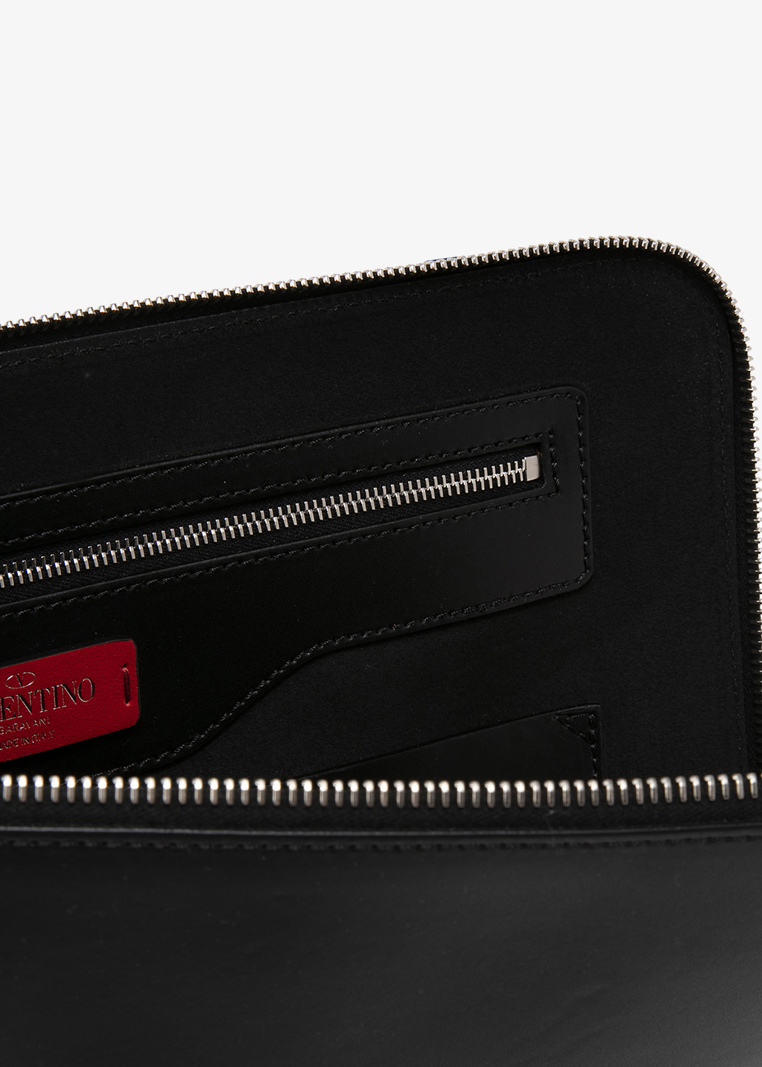 

VLTN leather pouch, Black