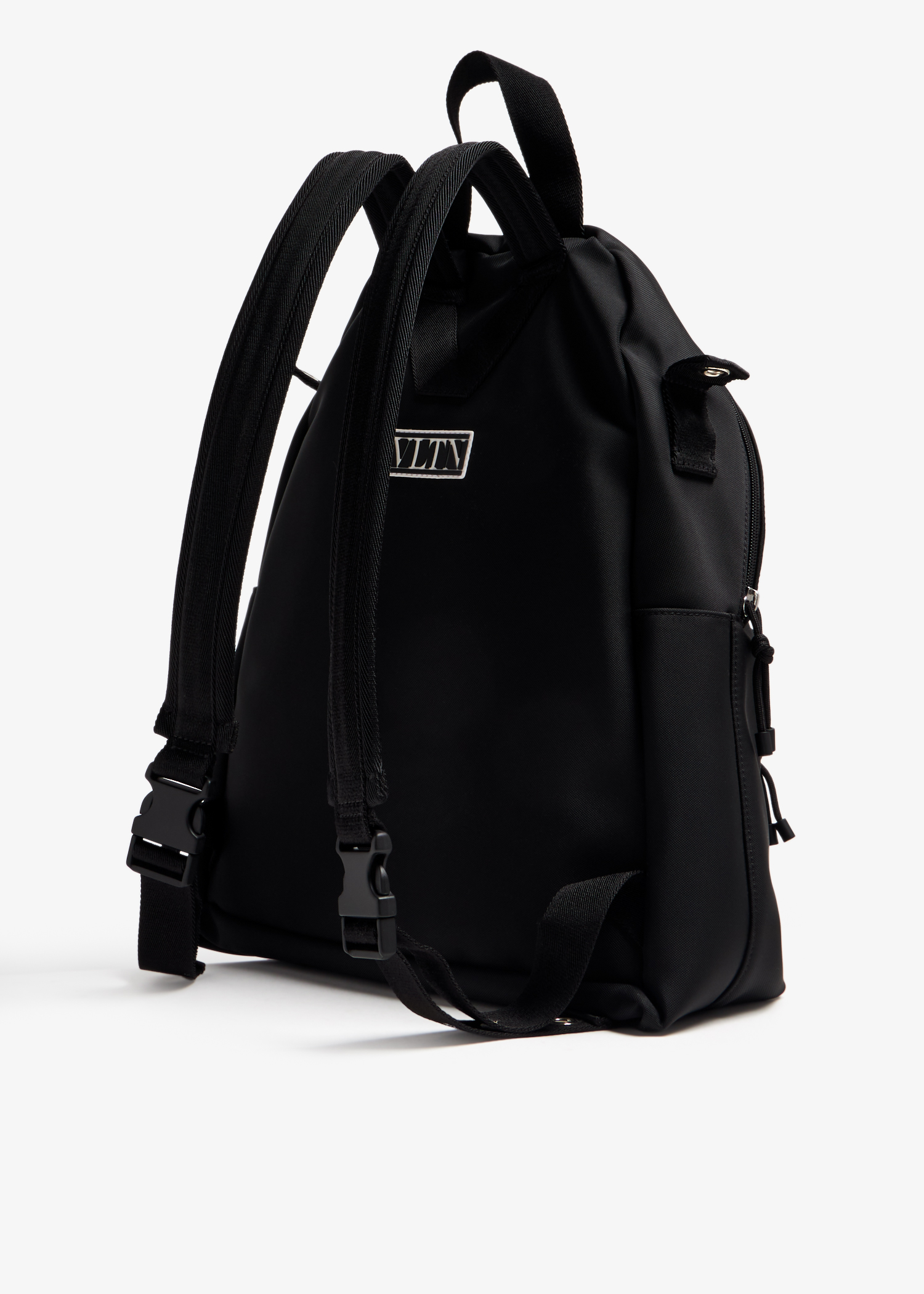 Valentino Garavani VLTN nylon backpack for Men - Black in
