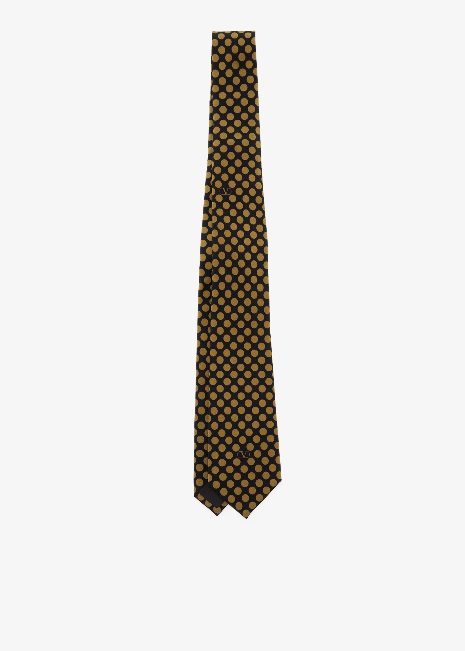 

Polka-dot silk tie, Printed