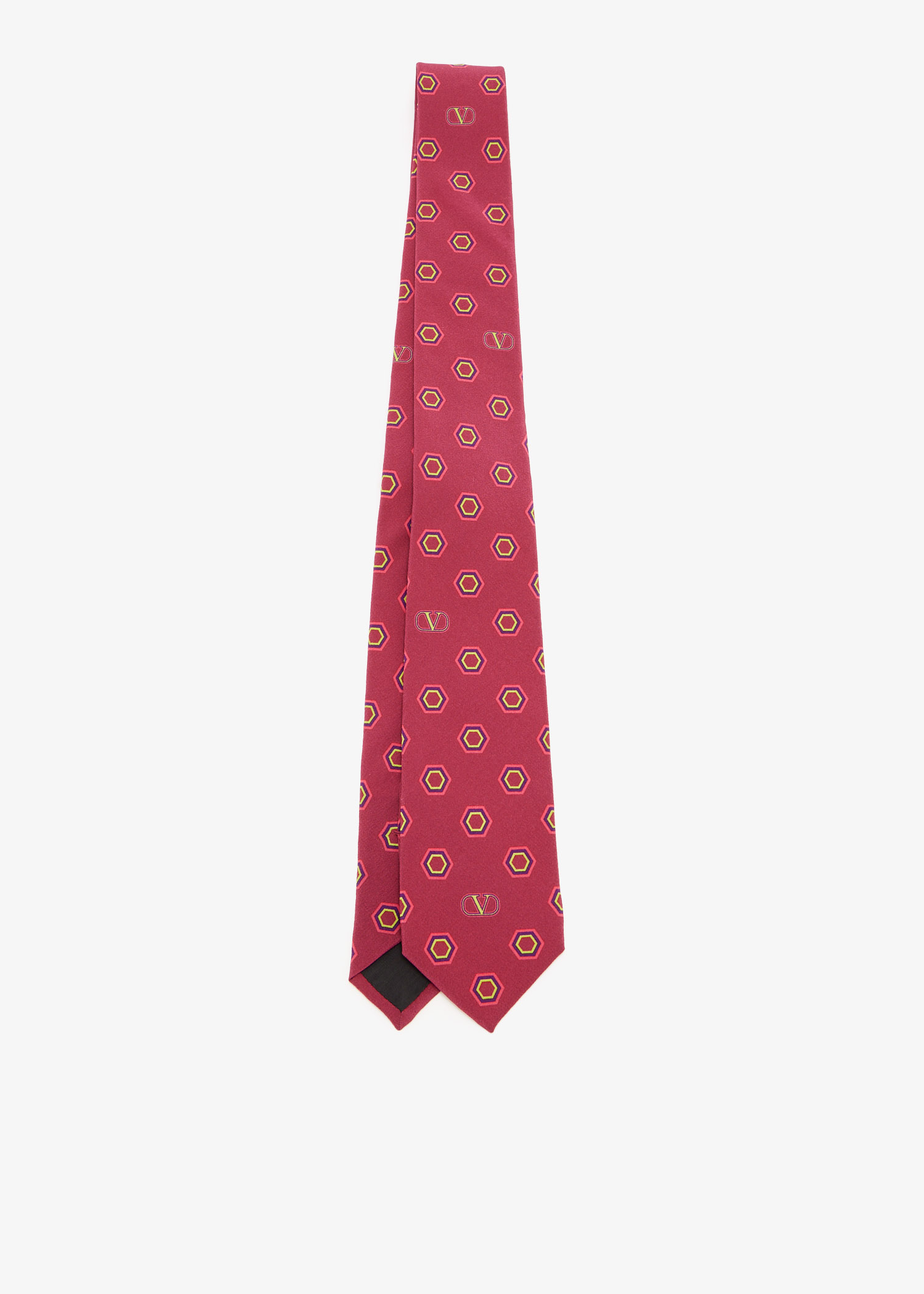 

Micro pattern neck tie, Red