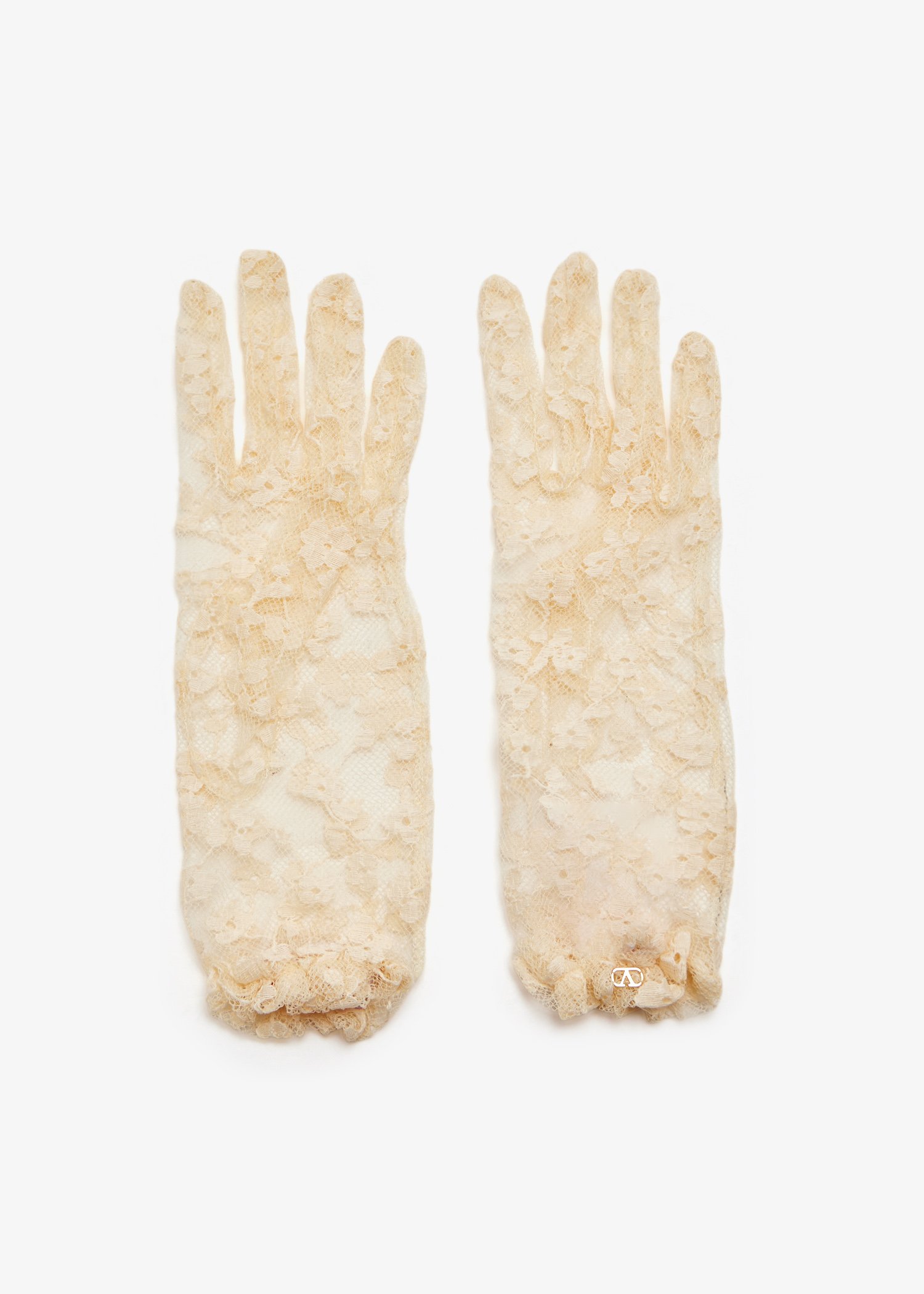 

VLogo Signature gloves, Cream