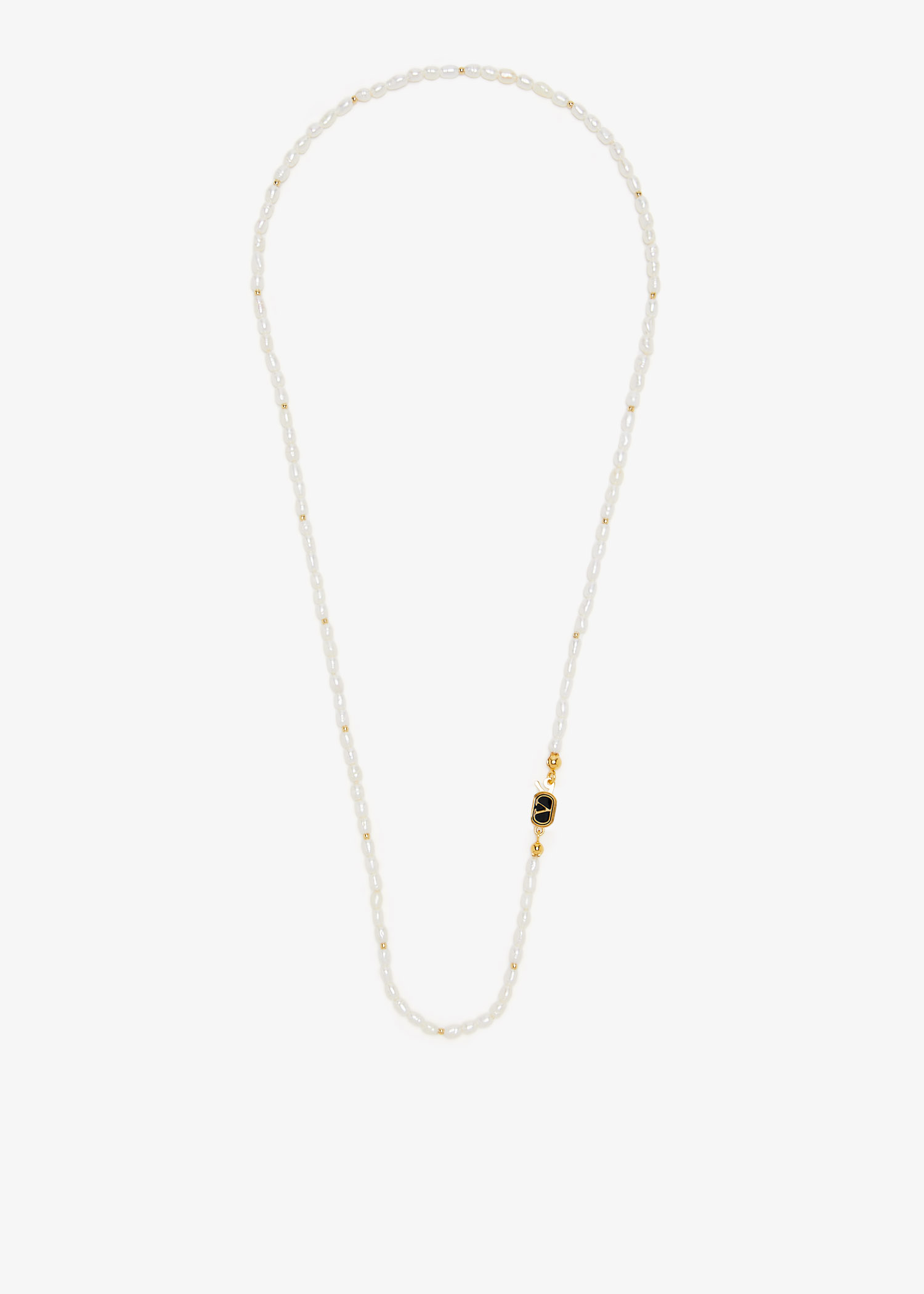

Ovalette necklace, White