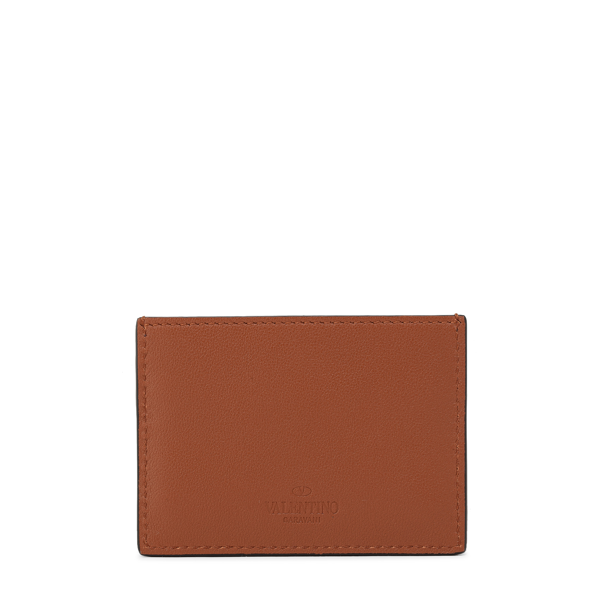 

Rockstud cardholder, Brown
