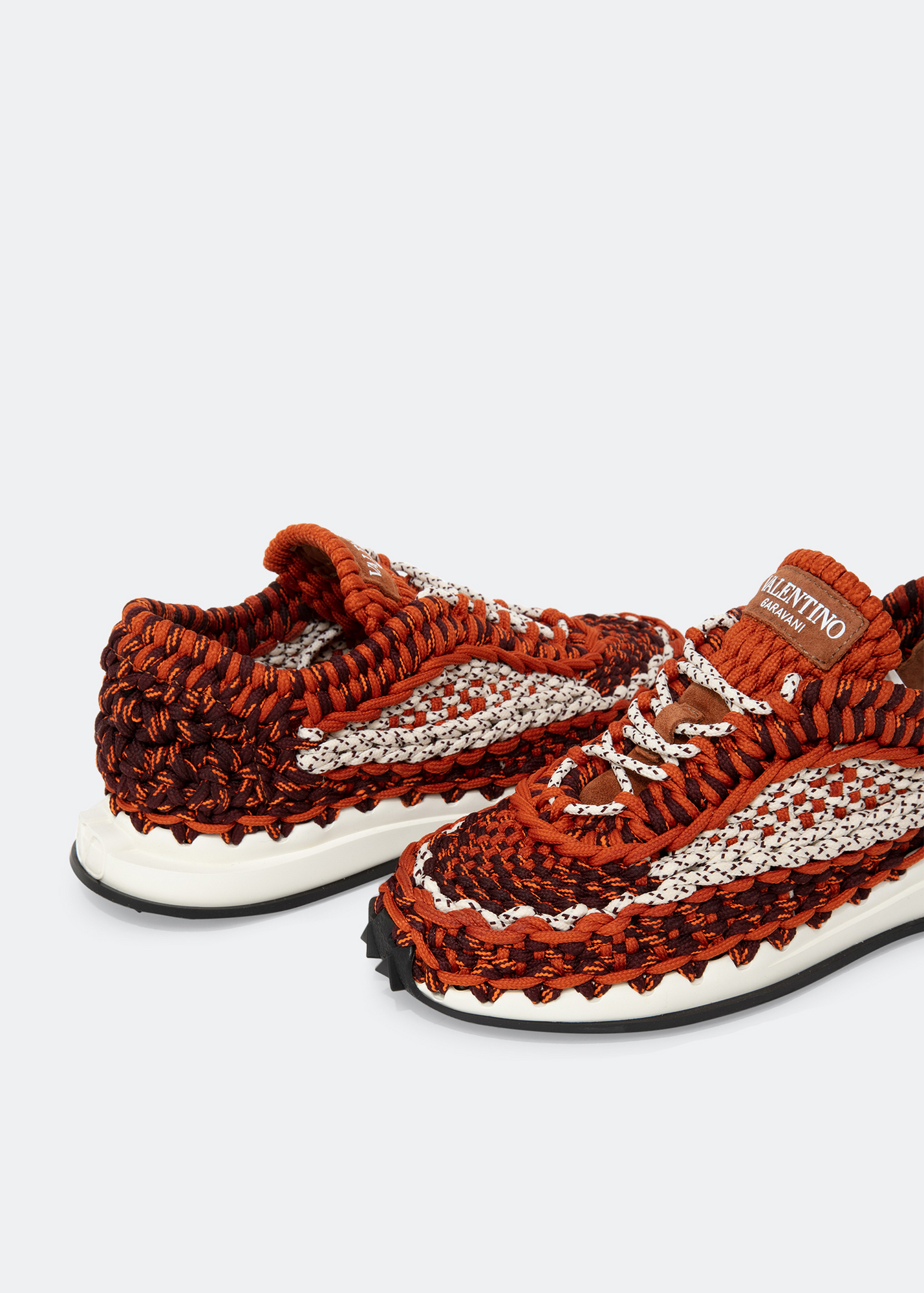 

Crochet sneakers, Orange