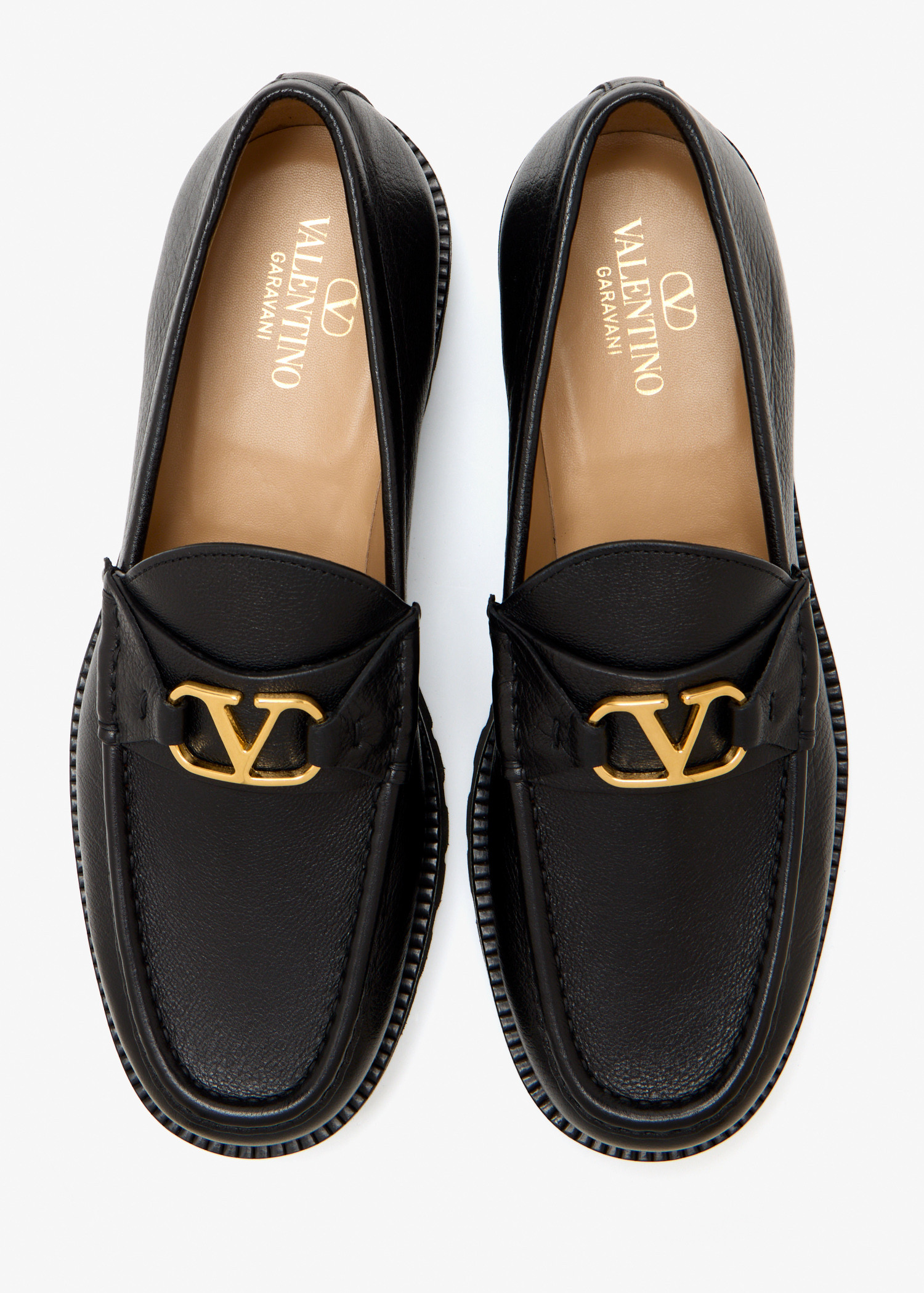 

VLogo Signature loafers, Black