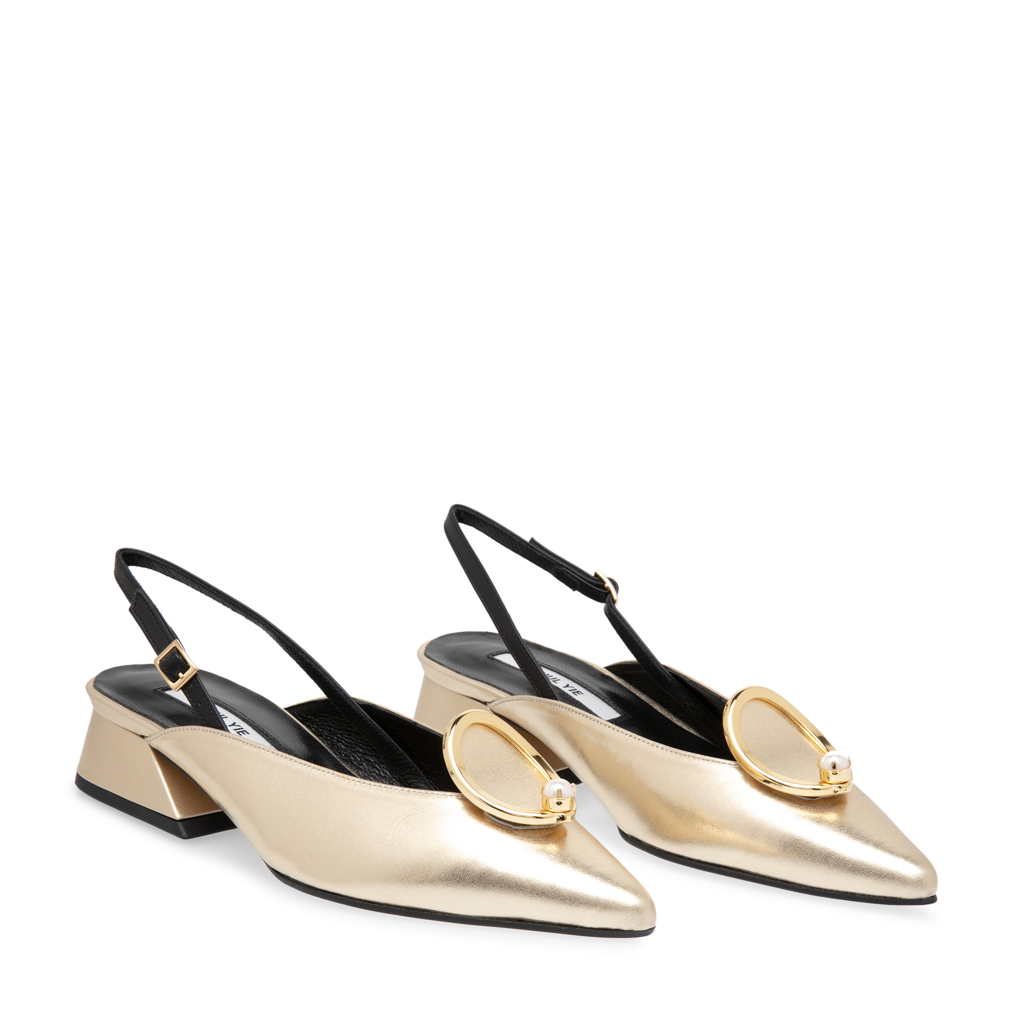 

Zizi sling-back pumps, Gold
