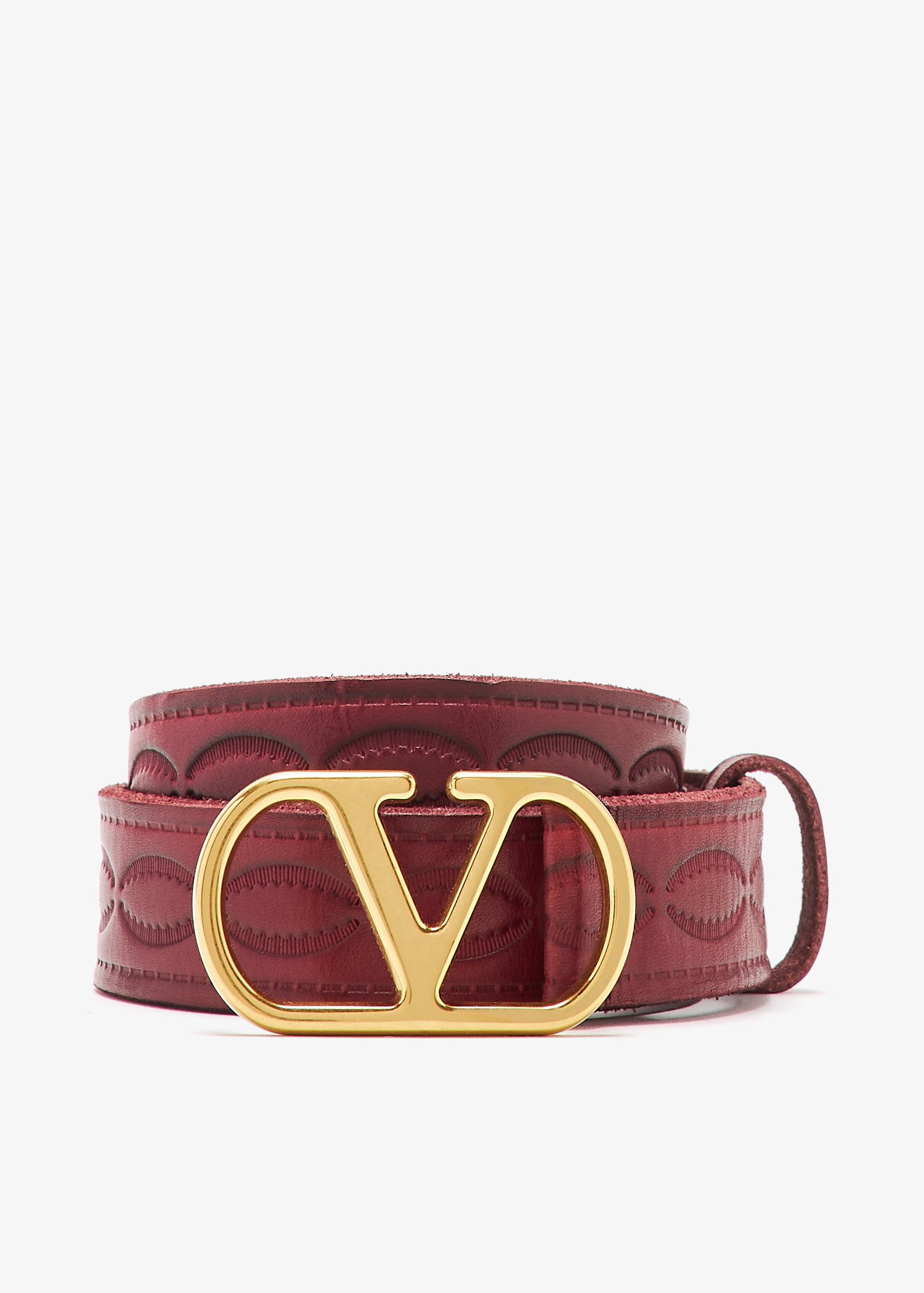 

VLogo Signature belt, Red