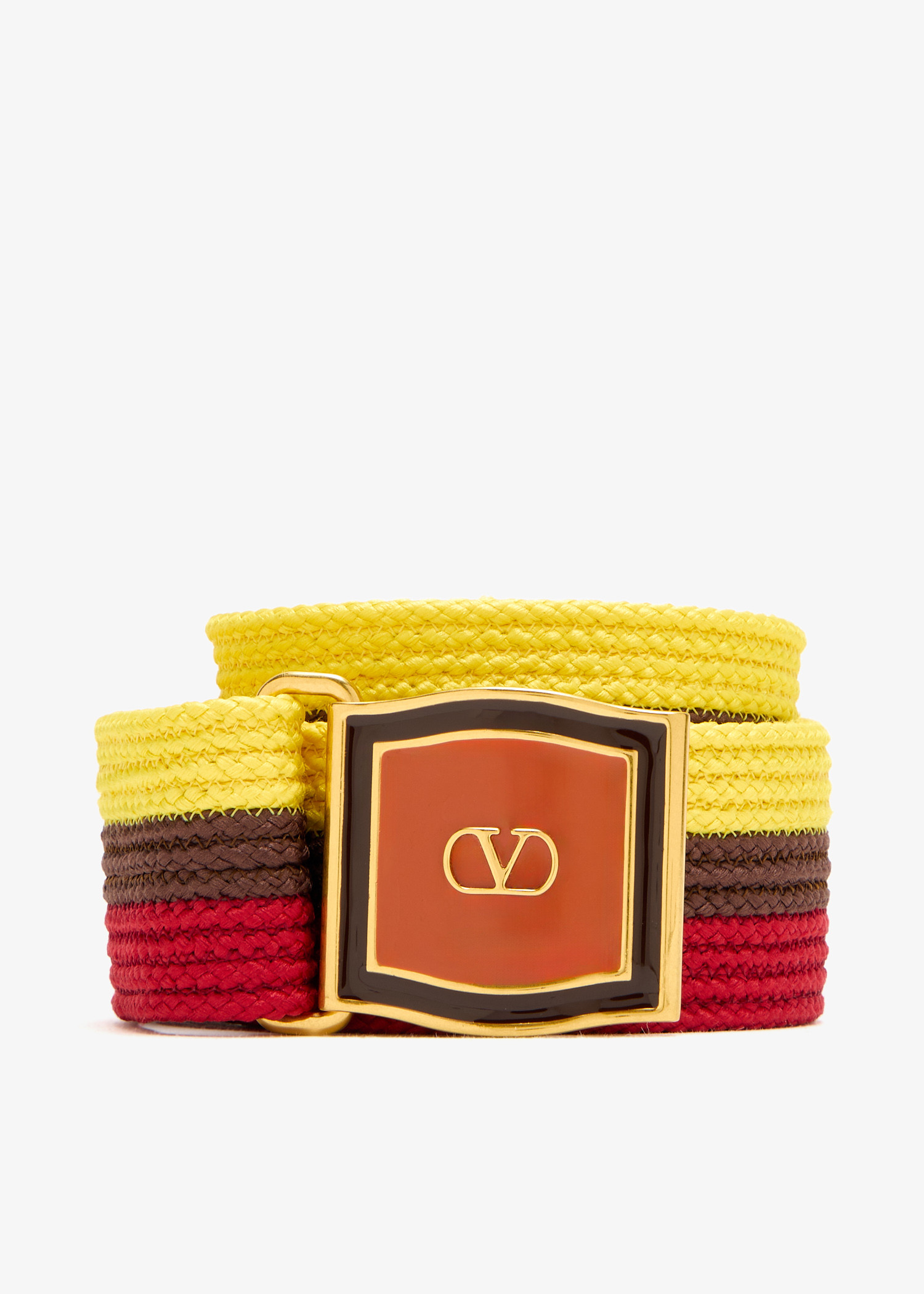 

VLogo Signature ribbon belt, Multicolored