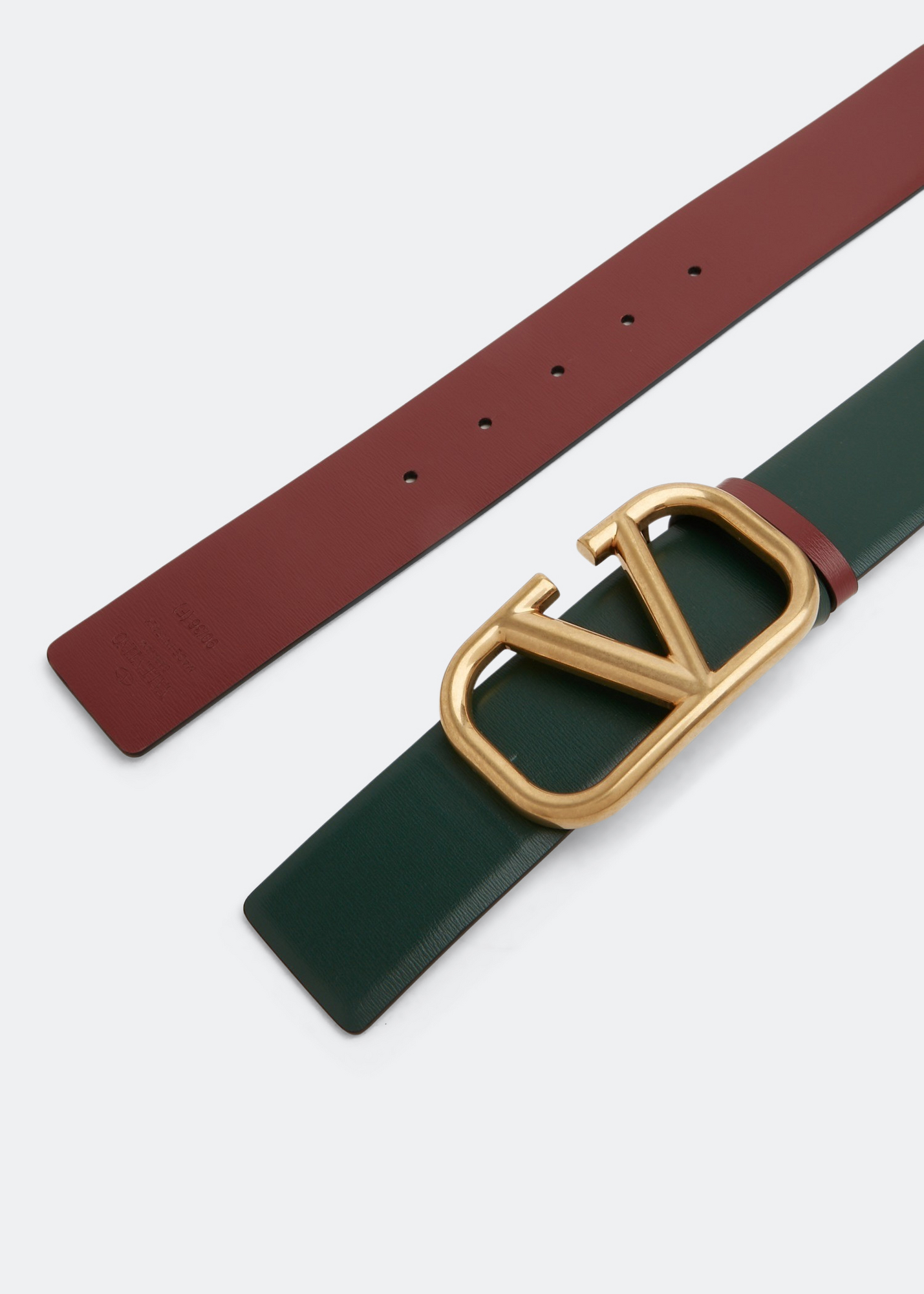 

VLogo Signature reversible belt, Green